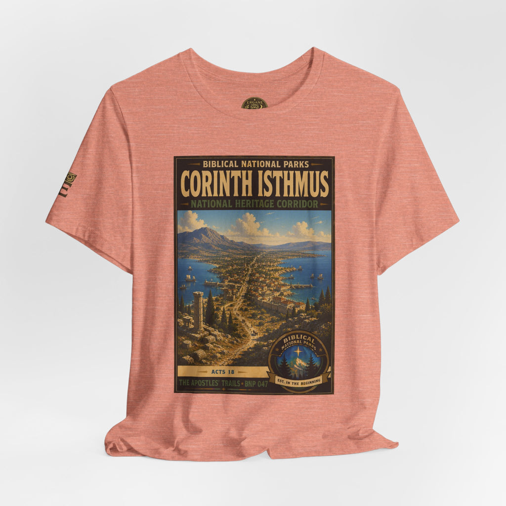 Biblical National Parks Collection VIII- The Apostles' Trails #047/049 | Acts 18 | Vintage nature poster Tee | Biblical national parks graphic shirt