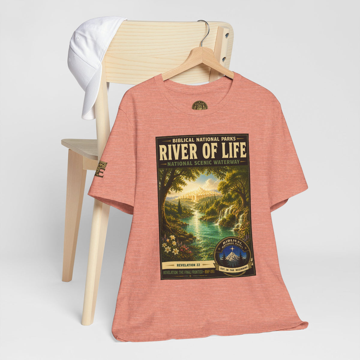 Biblical National Parks Collection X- #061/061 - Revelation: The Final Frontier | Revelation 22 | Vintage nature poster Tee | Biblical national parks graphic shirt 2