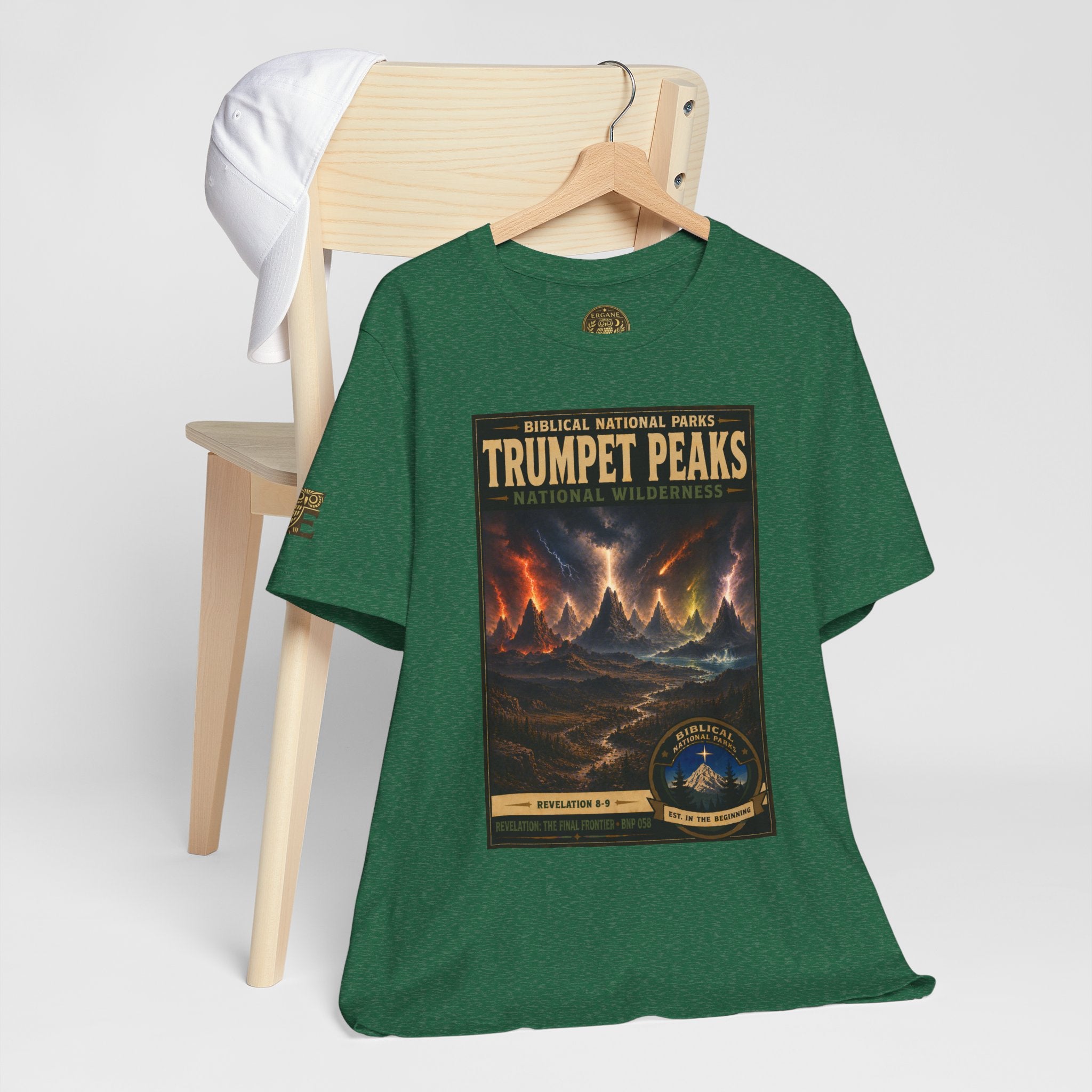 Biblical National Parks Collection X- #058/061 - Revelation: The Final Frontier | Revelation 8-9 | Vintage nature poster Tee | Biblical national parks graphic shirt