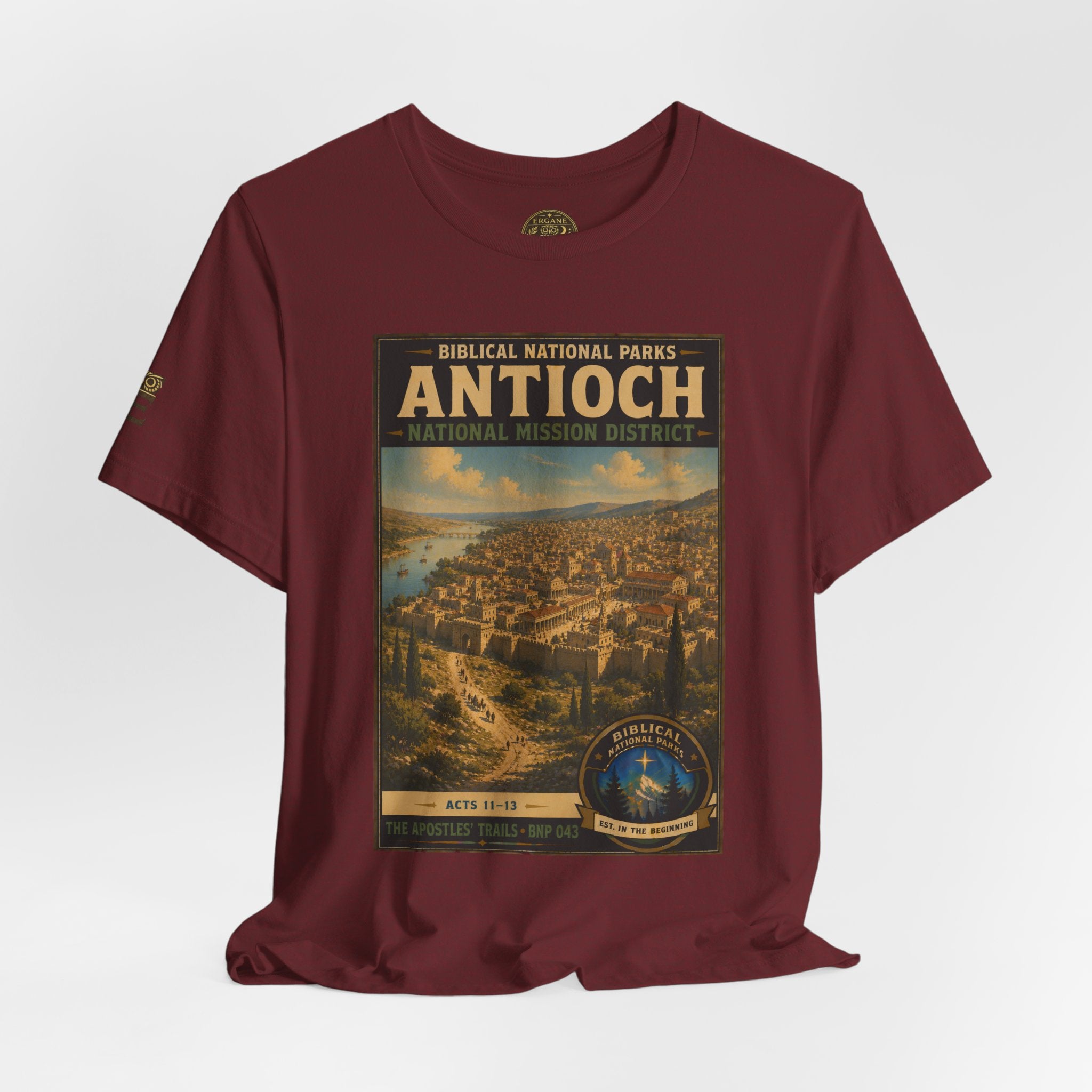 Biblical National Parks Collection VIII- The Apostles' Trails #043/049 | Acts 11-13 | Vintage nature poster Tee | Biblical national parks graphic shirt