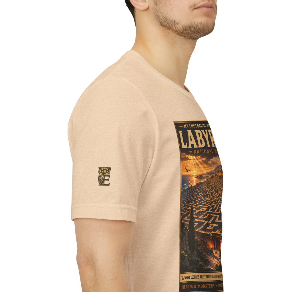 Mythological National Parks Collection III- #017-028 - Heros & Monsters | Vintage nature poster Tee | Mythological National Parks graphic shirt
