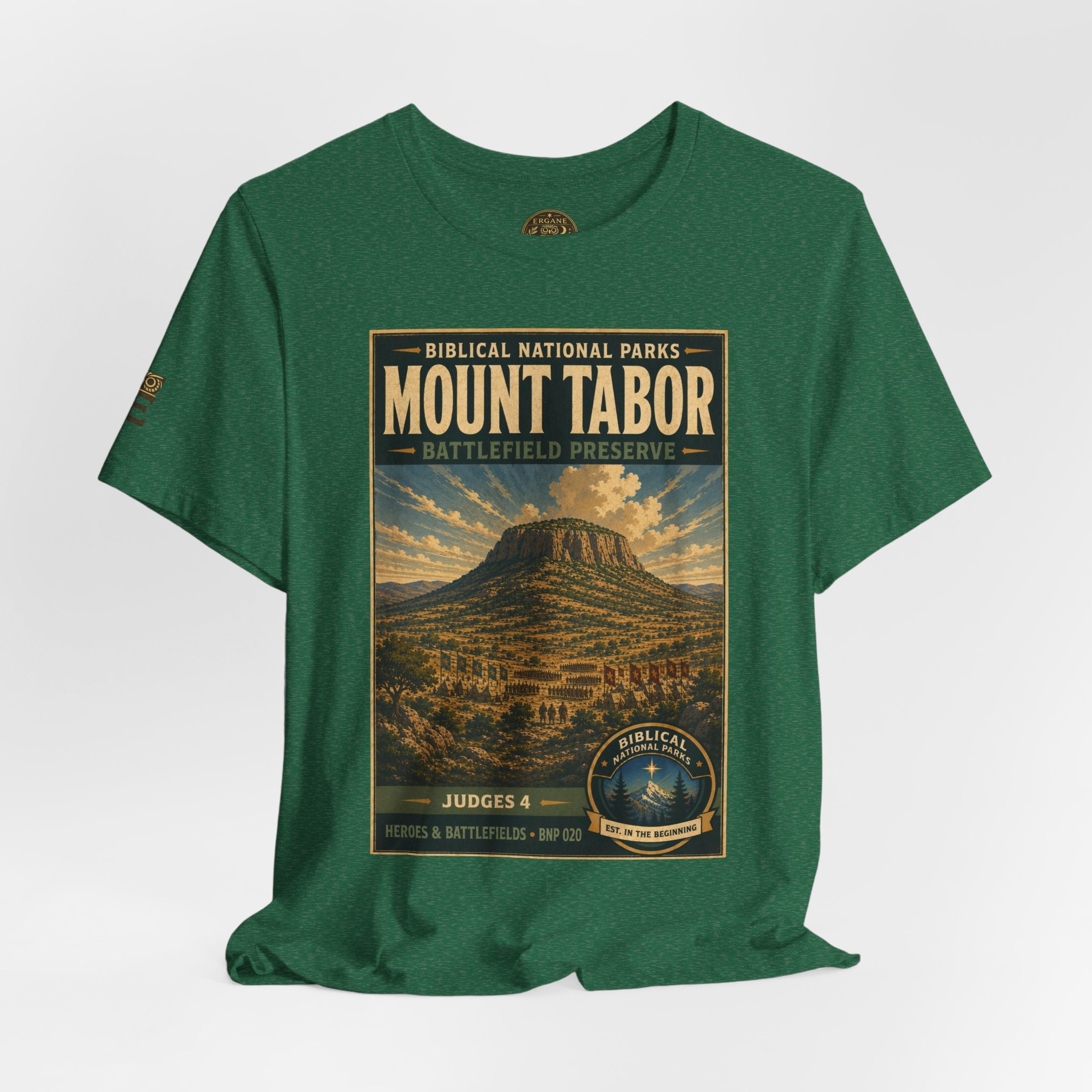 Biblical National Parks Collection IV- Heros & Battlefields #020/023 Judges 4 | Vintage nature poster Tee | Biblical national parks graphic shirt