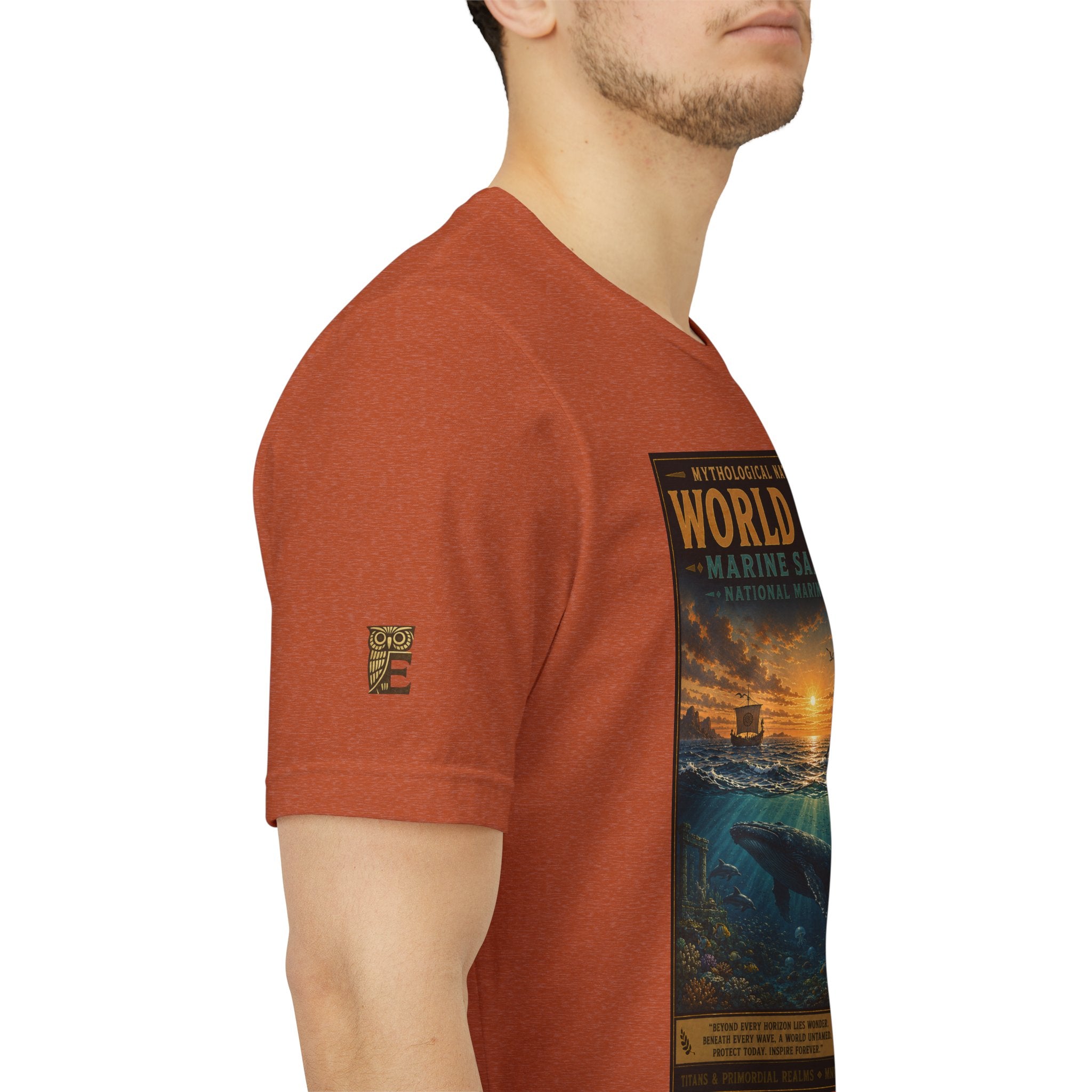 Mythological National Parks COLLECTION V- #050-050 TITANS & PRIMORDIAL REALMS | Vintage nature poster Tee | Mythological National Parks graphic shirt