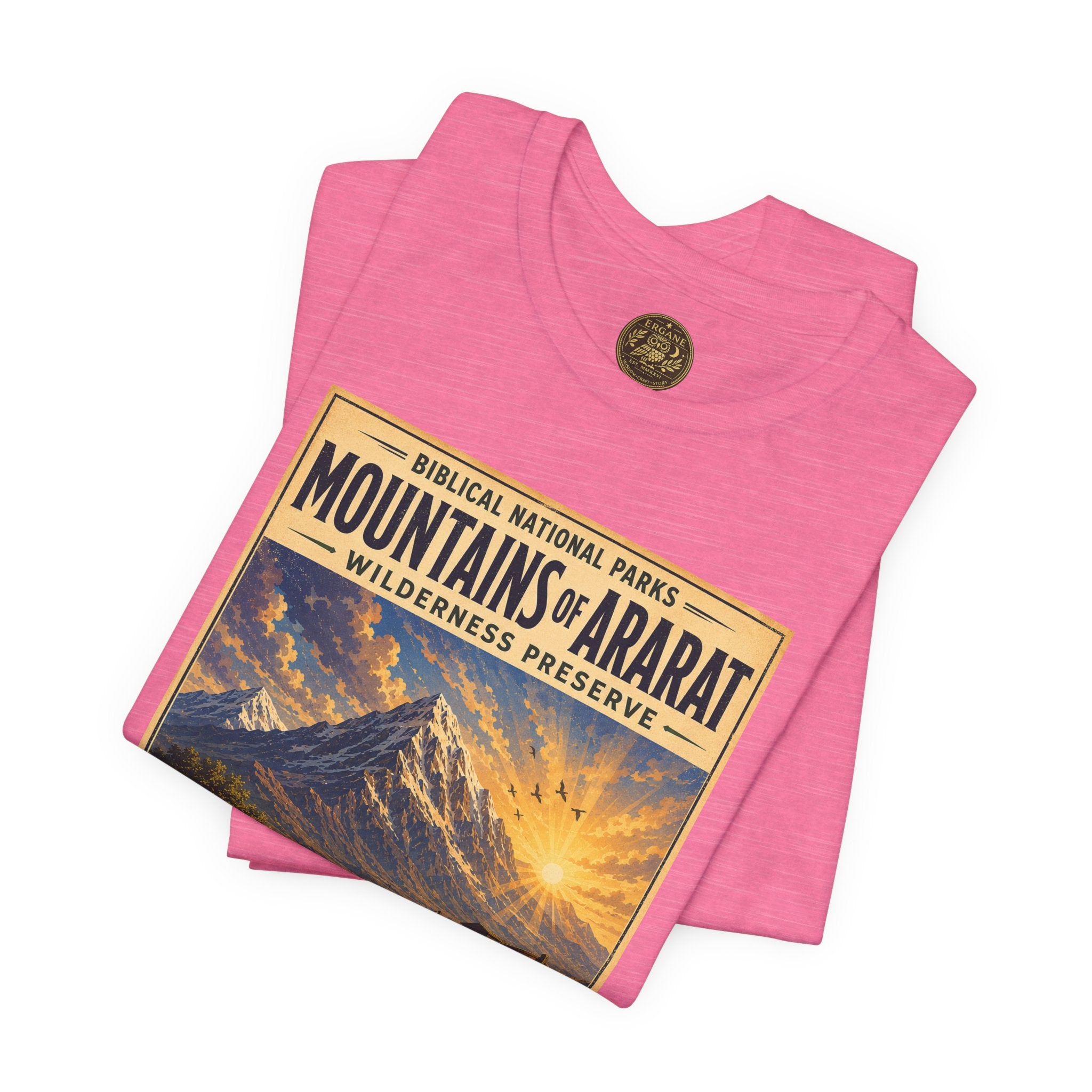 Biblical National Parks Collection I- In The Beginning #004/006 Genesis 8:4-5,17 | Vintage nature poster Tee | Biblical national parks graphic shirt
