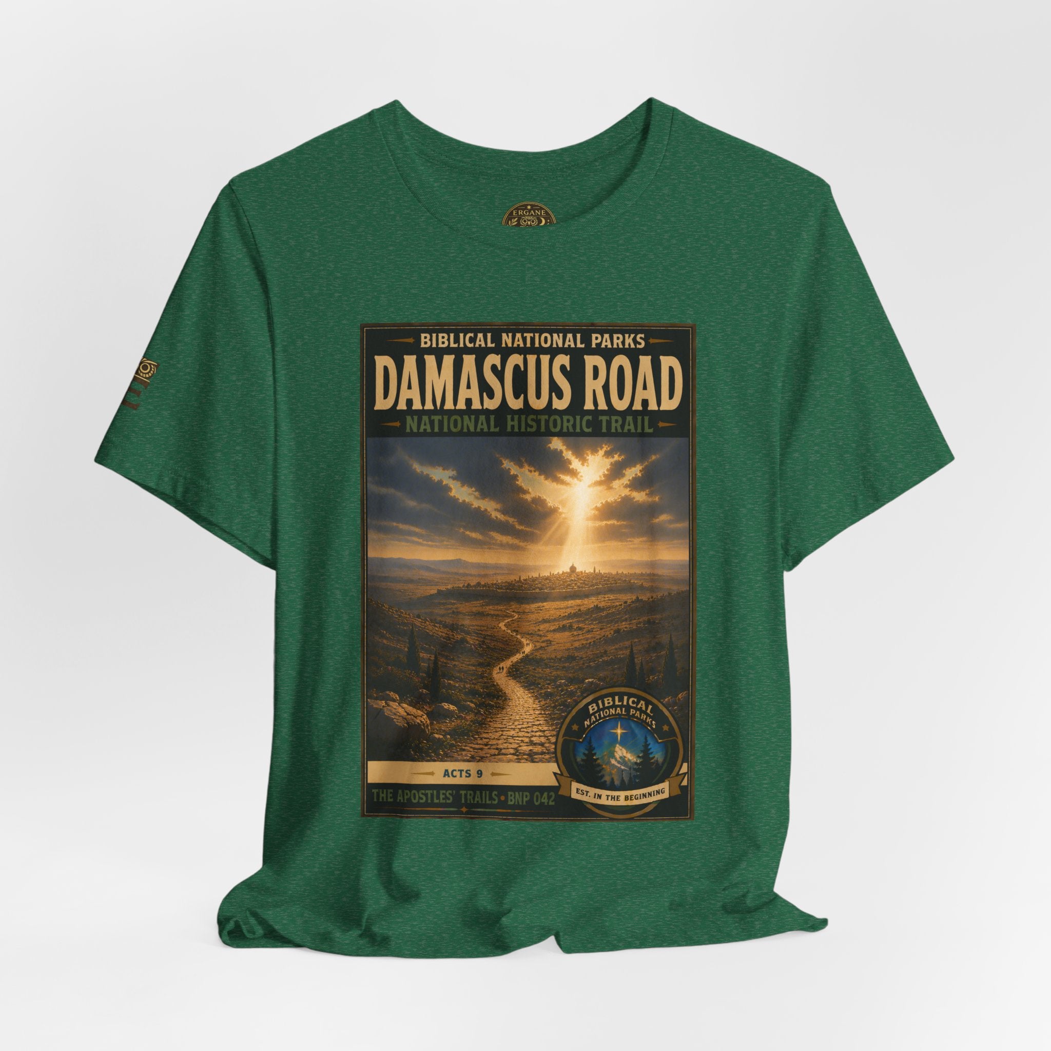 Biblical National Parks Collection VIII- The Apostles' Trails #042/049 | Acts 9 | Vintage nature poster Tee | Biblical national parks graphic shirt