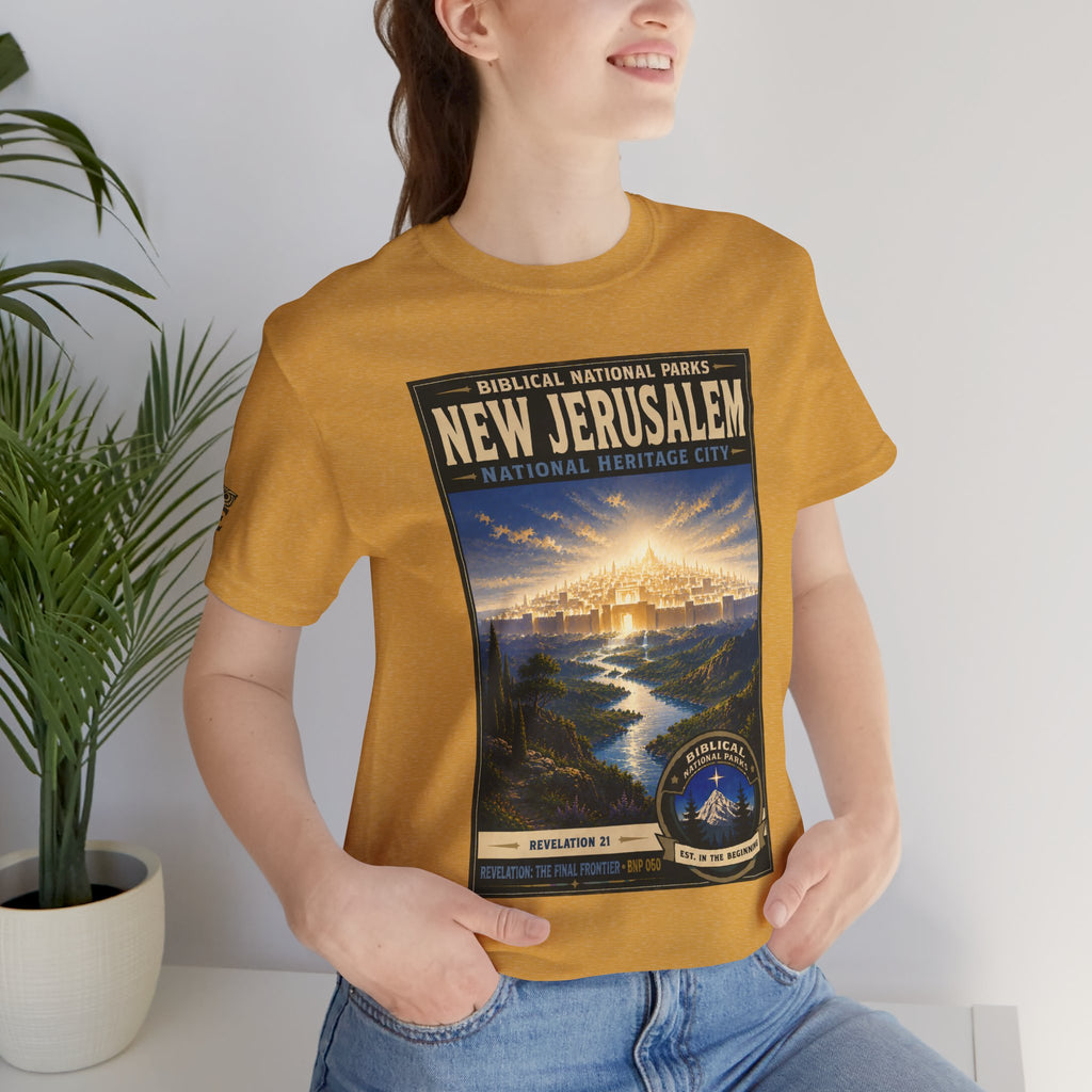 Biblical National Parks Collection X- #060/061 - Revelation: The Final Frontier | Revelation 21 | Vintage nature poster Tee | Biblical national parks graphic shirt 2