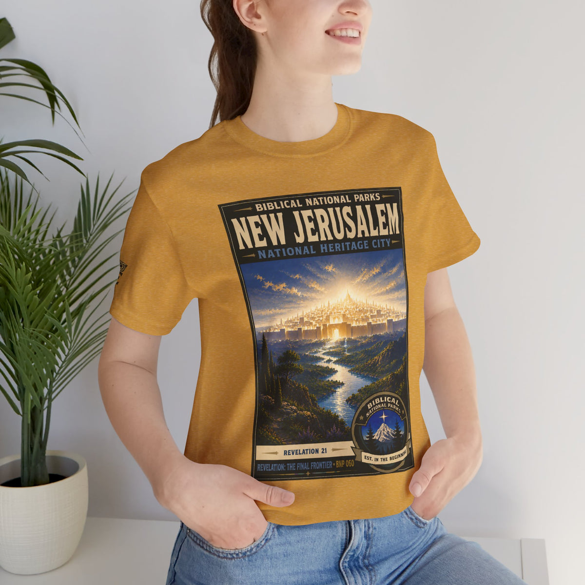 Biblical National Parks Collection X- #060/061 - Revelation: The Final Frontier | Revelation 21 | Vintage nature poster Tee | Biblical national parks graphic shirt 2