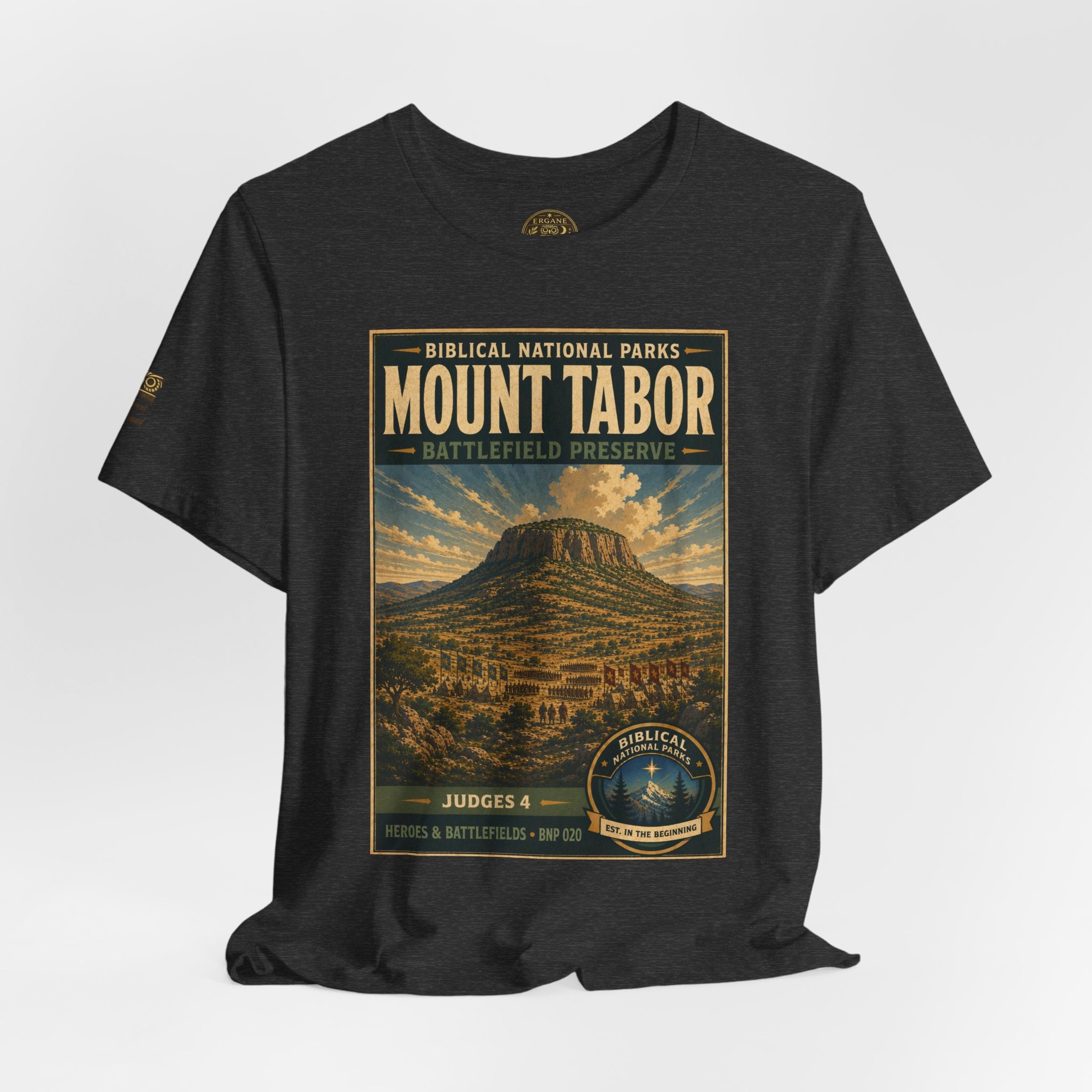 Biblical National Parks Collection IV- Heros & Battlefields #020/023 Judges 4 | Vintage nature poster Tee | Biblical national parks graphic shirt