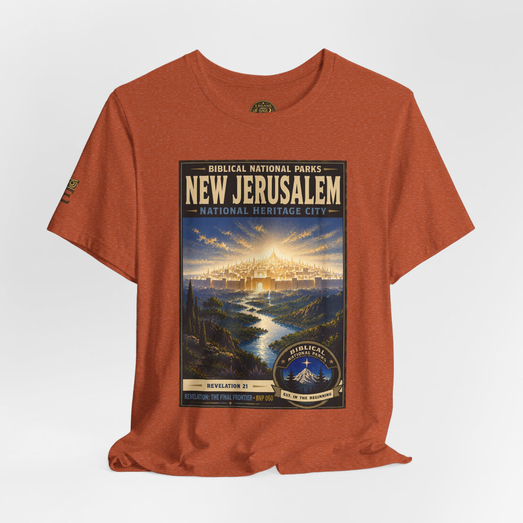 Biblical National Parks Collection X- #060/061 - Revelation: The Final Frontier | Revelation 21 | Vintage nature poster Tee | Biblical national parks graphic shirt 2