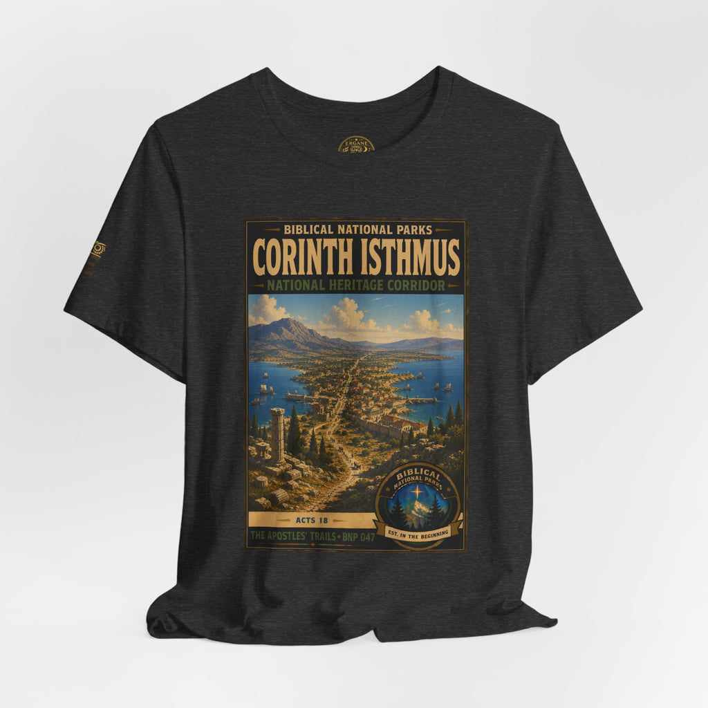 Biblical National Parks Collection VIII- The Apostles' Trails #047/049 | Acts 18 | Vintage nature poster Tee | Biblical national parks graphic shirt