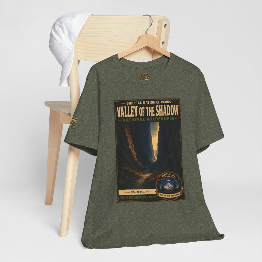 Biblical National Parks Collection IX- #052/054 -Psalms & Sacred Landscapes | Psalm 23:4 | Vintage nature poster Tee | Biblical national parks graphic shirt