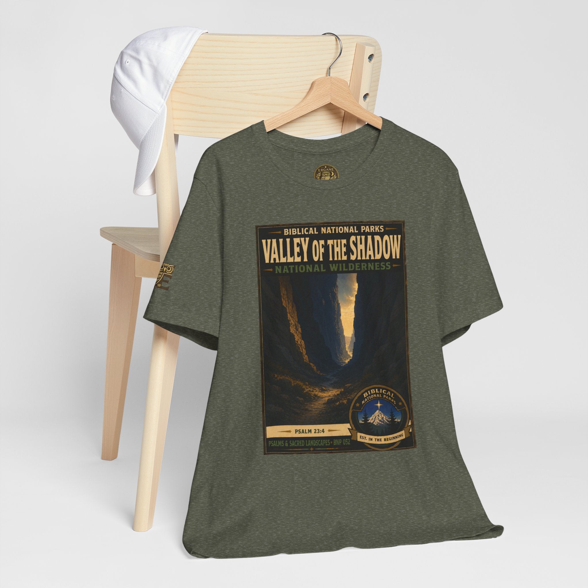 Biblical National Parks Collection IX- #052/054 -Psalms & Sacred Landscapes | Psalm 23:4 | Vintage nature poster Tee | Biblical national parks graphic shirt