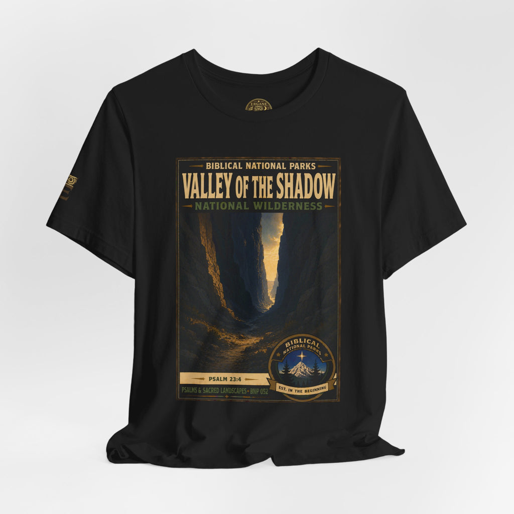 Biblical National Parks Collection IX- #052/054 -Psalms & Sacred Landscapes | Psalm 23:4 | Vintage nature poster Tee | Biblical national parks graphic shirt