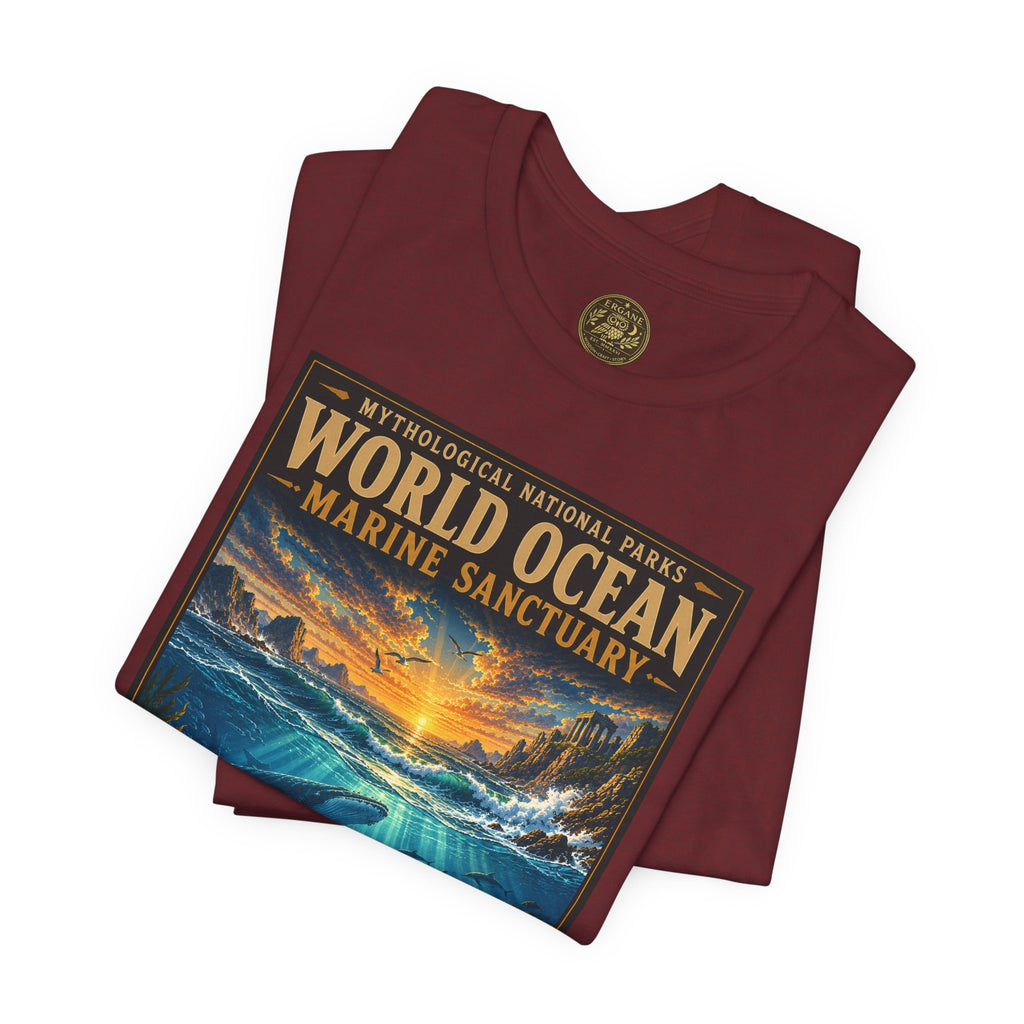 Mythological National Parks COLLECTION V- #050-050 TITANS & PRIMORDIAL REALMS | Vintage nature poster Tee | Mythological National Parks graphic shirt