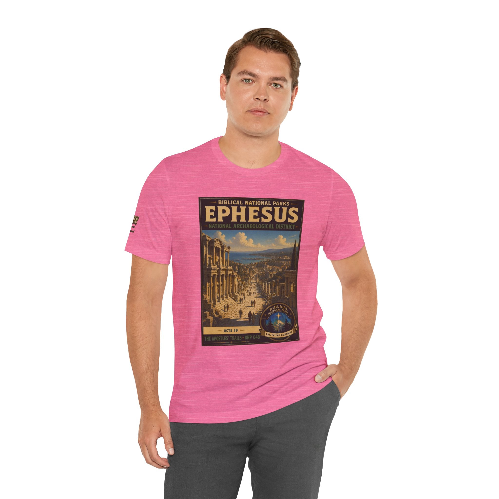 Biblical National Parks Collection VIII- The Apostles' Trails #048/049 | Acts 19 | Vintage nature poster Tee | Biblical national parks graphic shirt