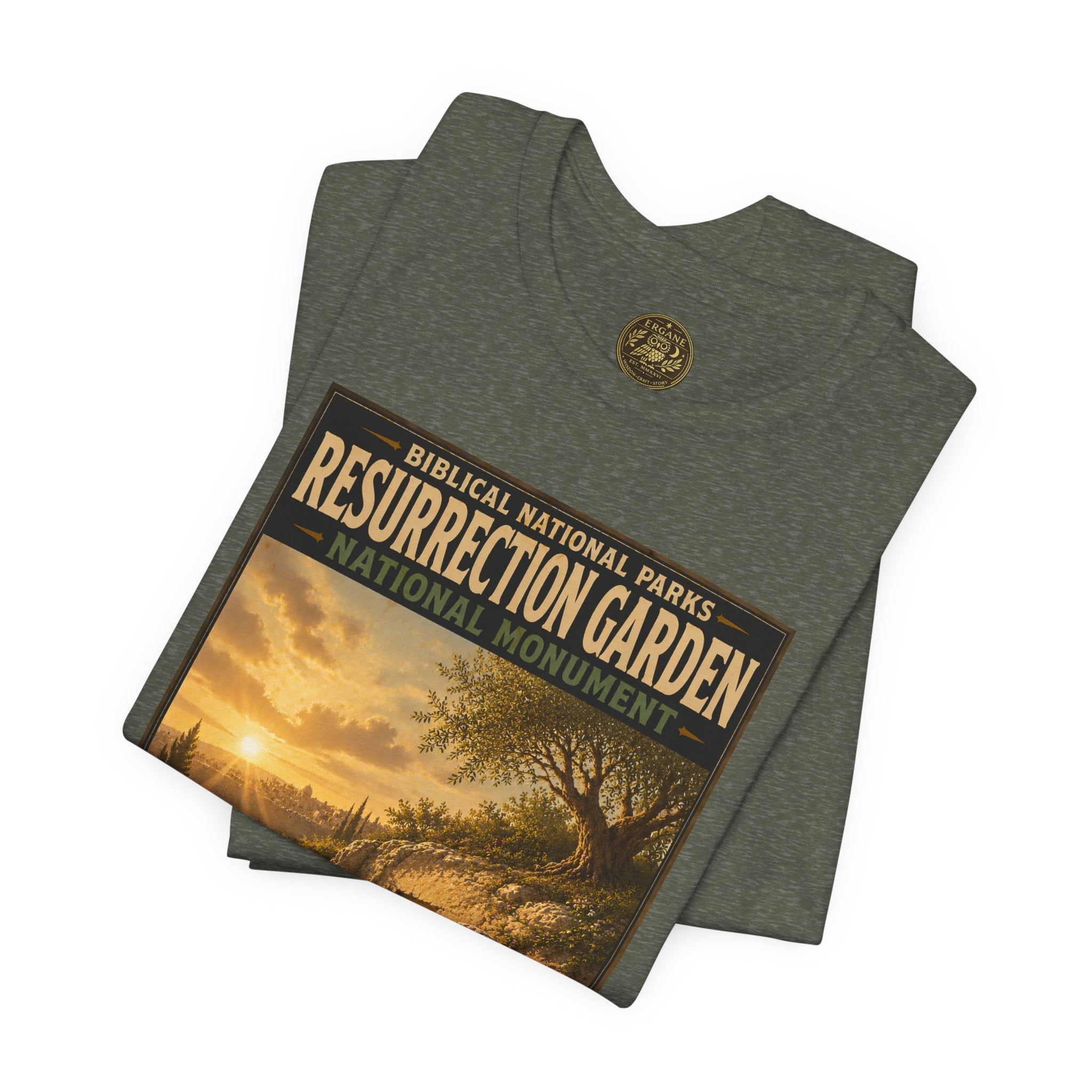 Biblical National Parks Collection VII- The Holy Week #041/041 | Matthew 28 - John 20 | Vintage nature poster Tee | Biblical national parks graphic shirt
