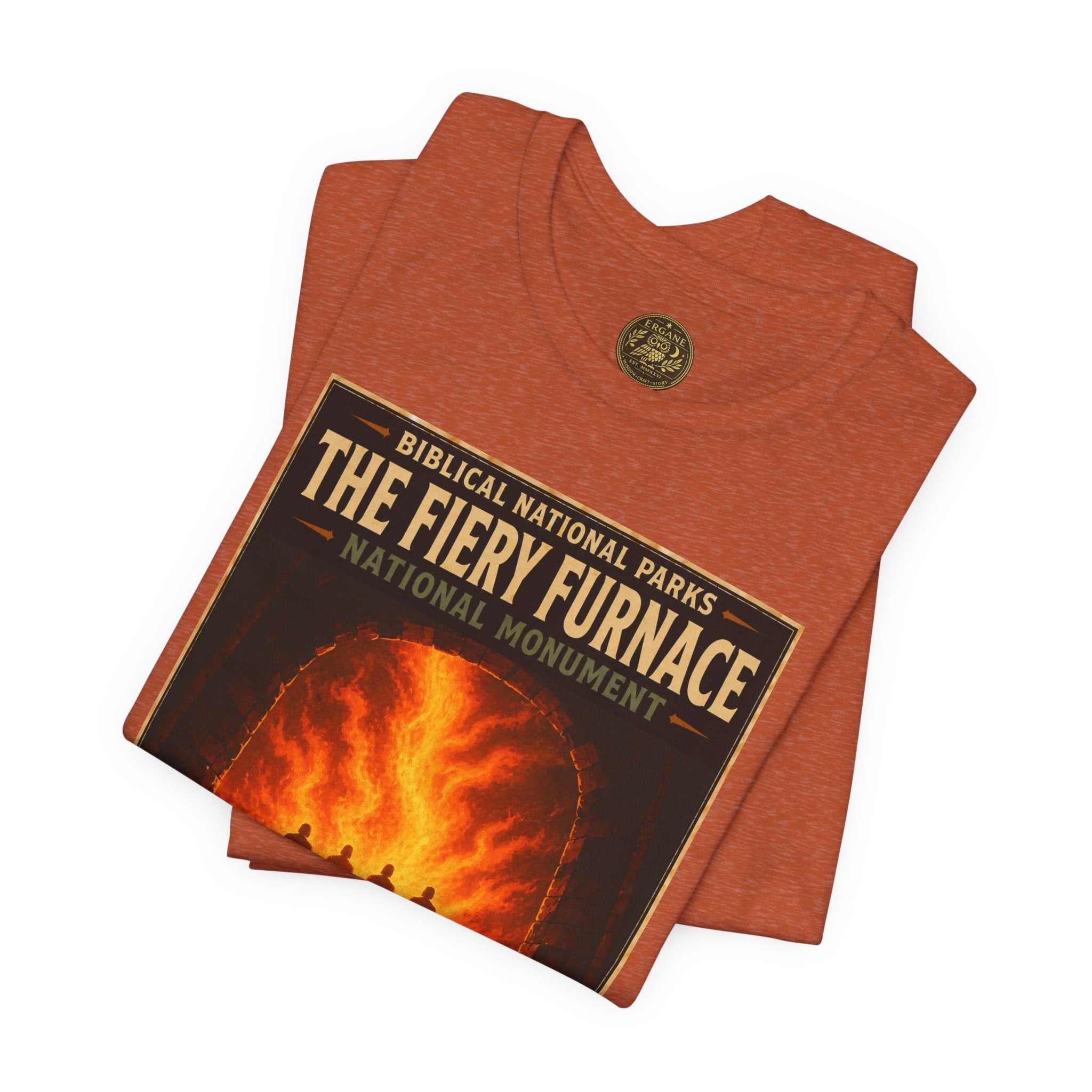 Biblical National Parks Collection V- Prophets & Wonders #028/030 Daniel 3 | Vintage nature poster Tee | Biblical national parks graphic shirt