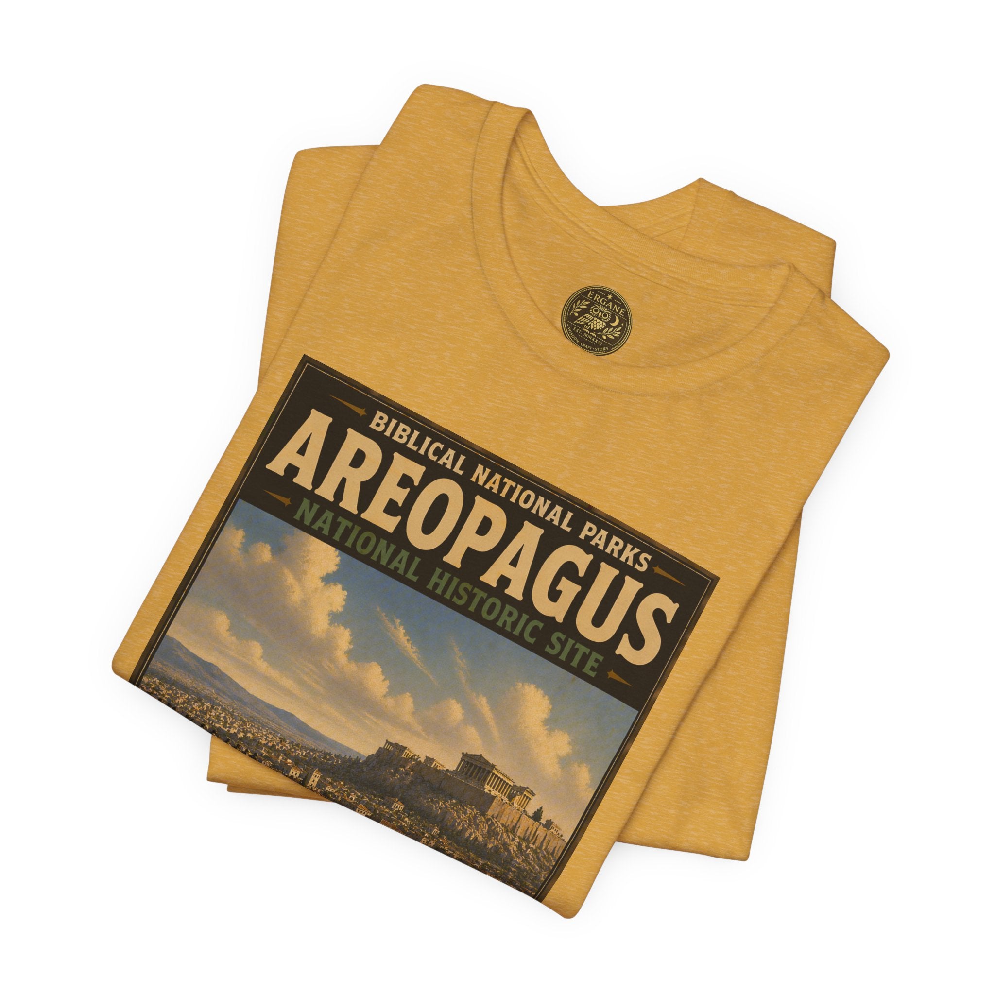 Biblical National Parks Collection VIII- The Apostles' Trails #046/049 | Acts 17 | Vintage nature poster Tee | Biblical national parks graphic shirt