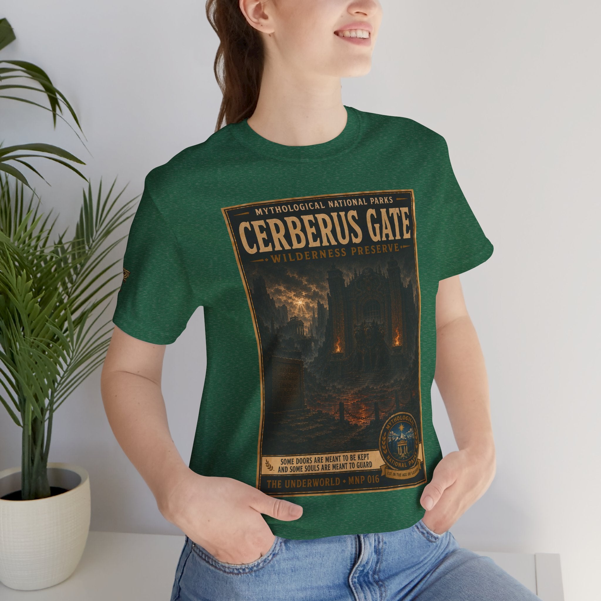 Mythological National Parks Collection II- #016-016 -The Underworld | Vintage nature poster Tee | Mythological National Parks graphic shirt
