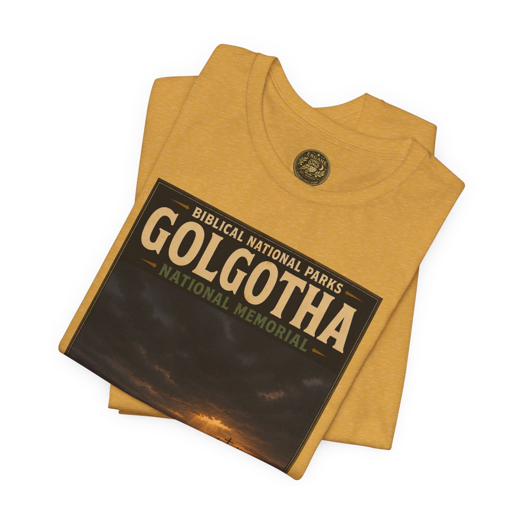 Biblical National Parks Collection VII- The Holy Week #039/041 | Matthew 27 - John 19 | Vintage nature poster Tee | Biblical national parks graphic shirt