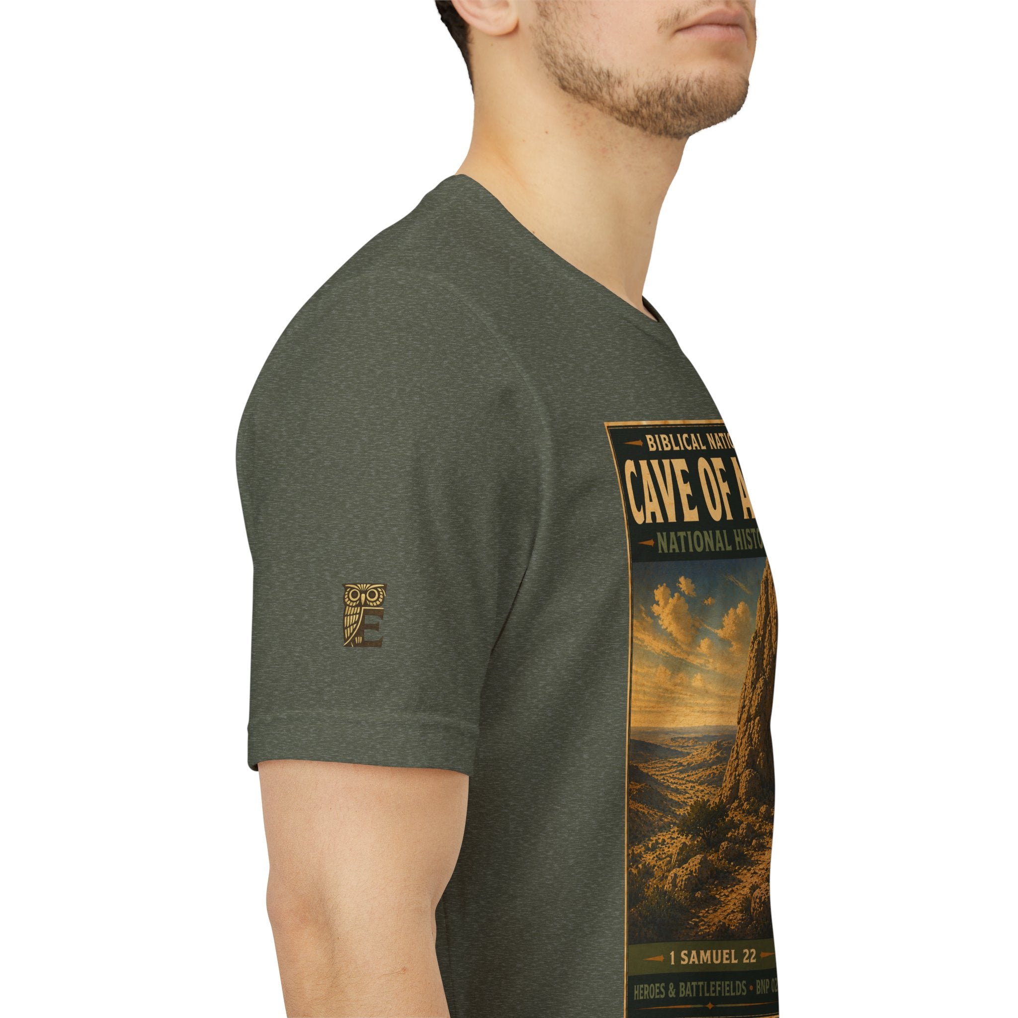 Biblical National Parks Collection IV- Heros & Battlefields #023/023 1 Samuel 22 | Vintage nature poster Tee | Biblical national parks graphic shirt