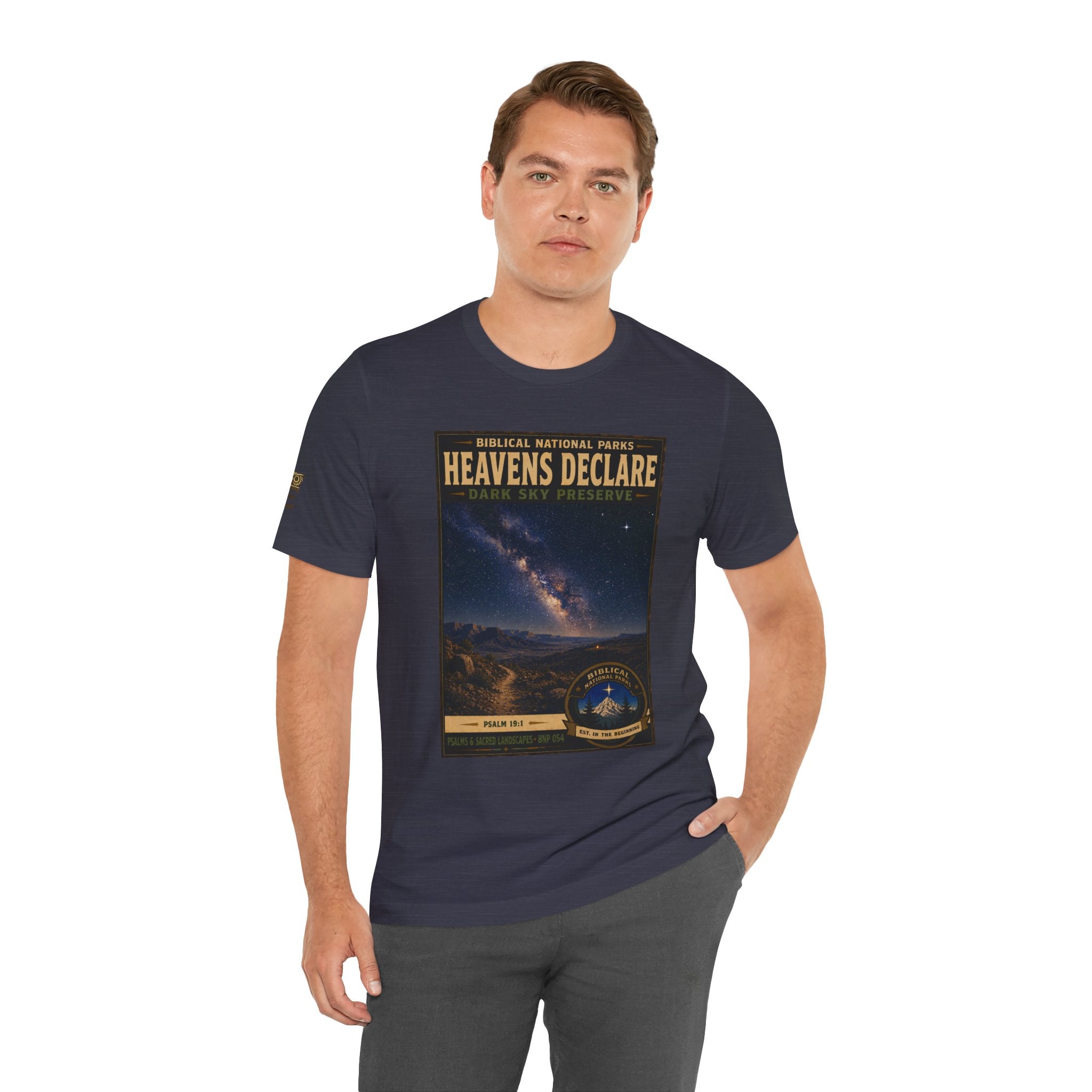 Biblical National Parks Collection IX- #054/054 -Psalms & Sacred Landscapes | Psalm 19:1 | Vintage nature poster Tee | Biblical national parks graphic shirt