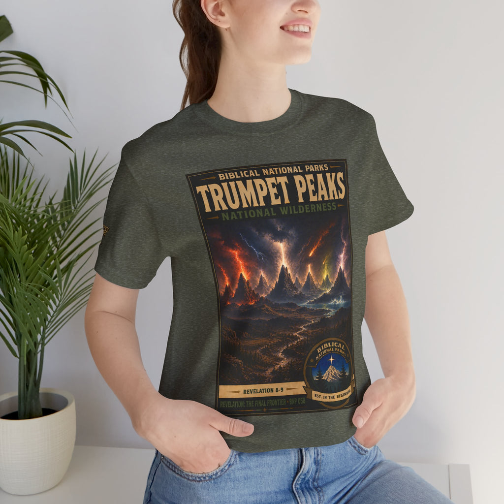 Biblical National Parks Collection X- #058/061 - Revelation: The Final Frontier | Revelation 8-9 | Vintage nature poster Tee | Biblical national parks graphic shirt