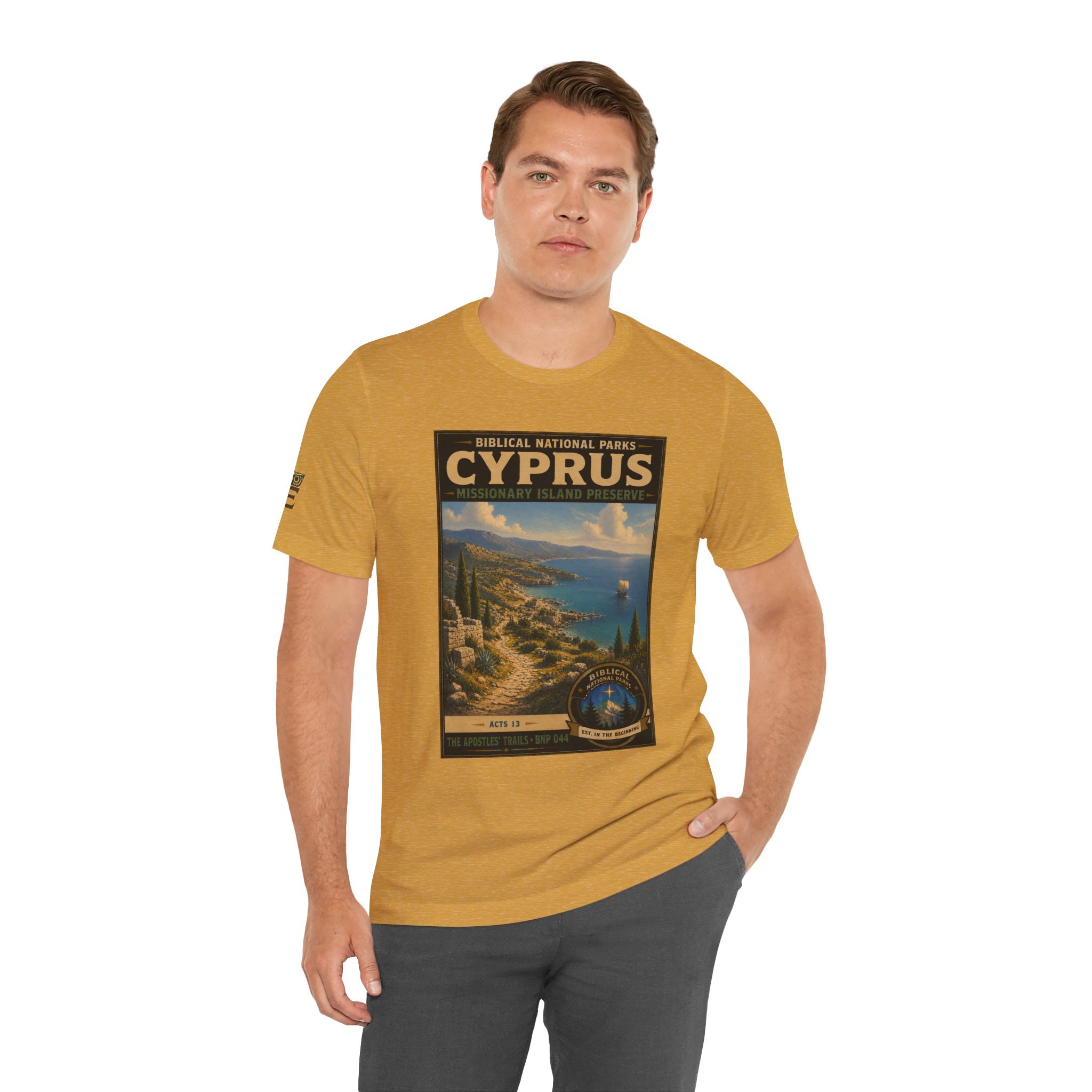 Biblical National Parks Collection VIII- The Apostles' Trails #044/049 | Acts 13 | Vintage nature poster Tee | Biblical national parks graphic shirt