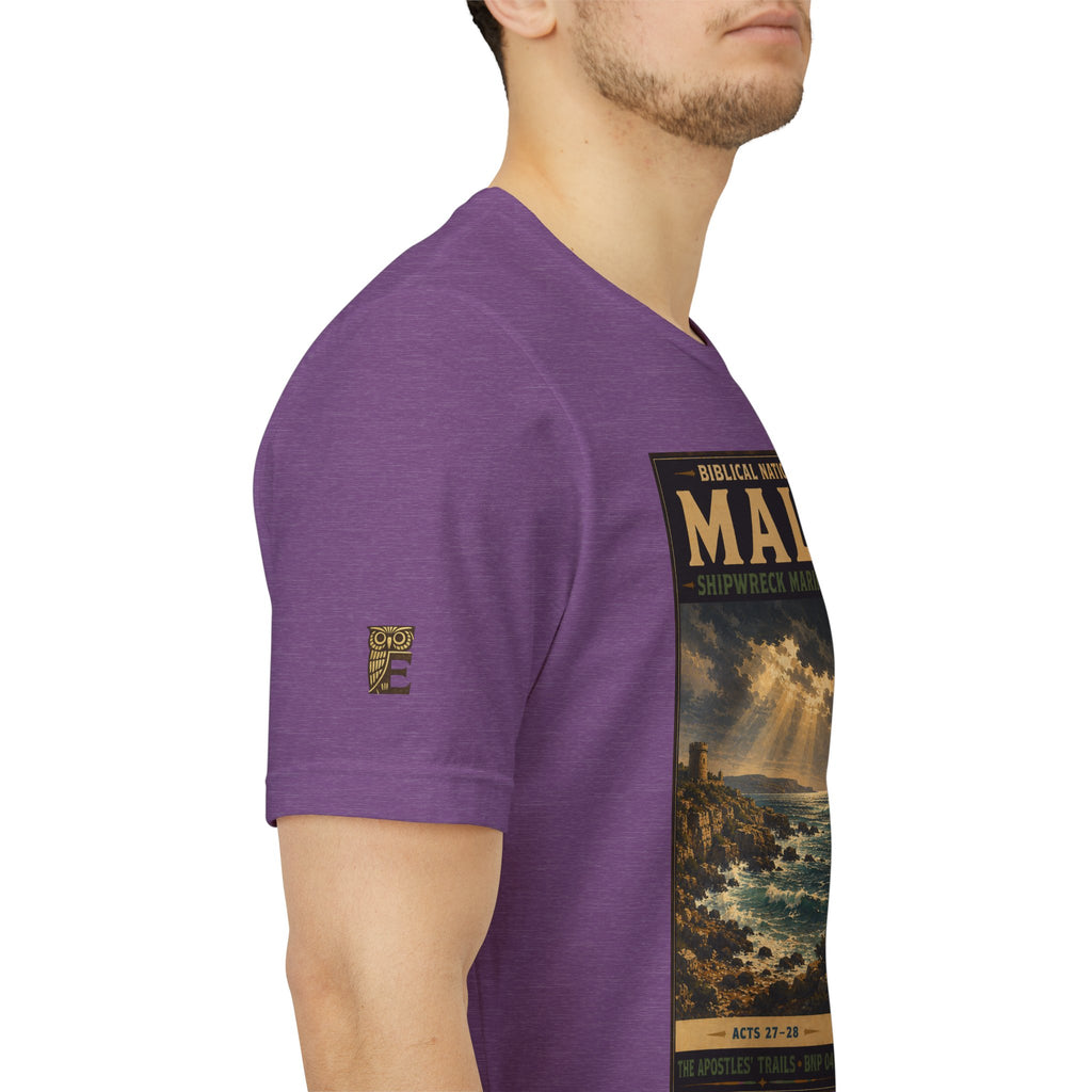 Biblical National Parks Collection VIII- The Apostles' Trails #049/049 | Acts 27-28 | Vintage nature poster Tee | Biblical national parks graphic shirt