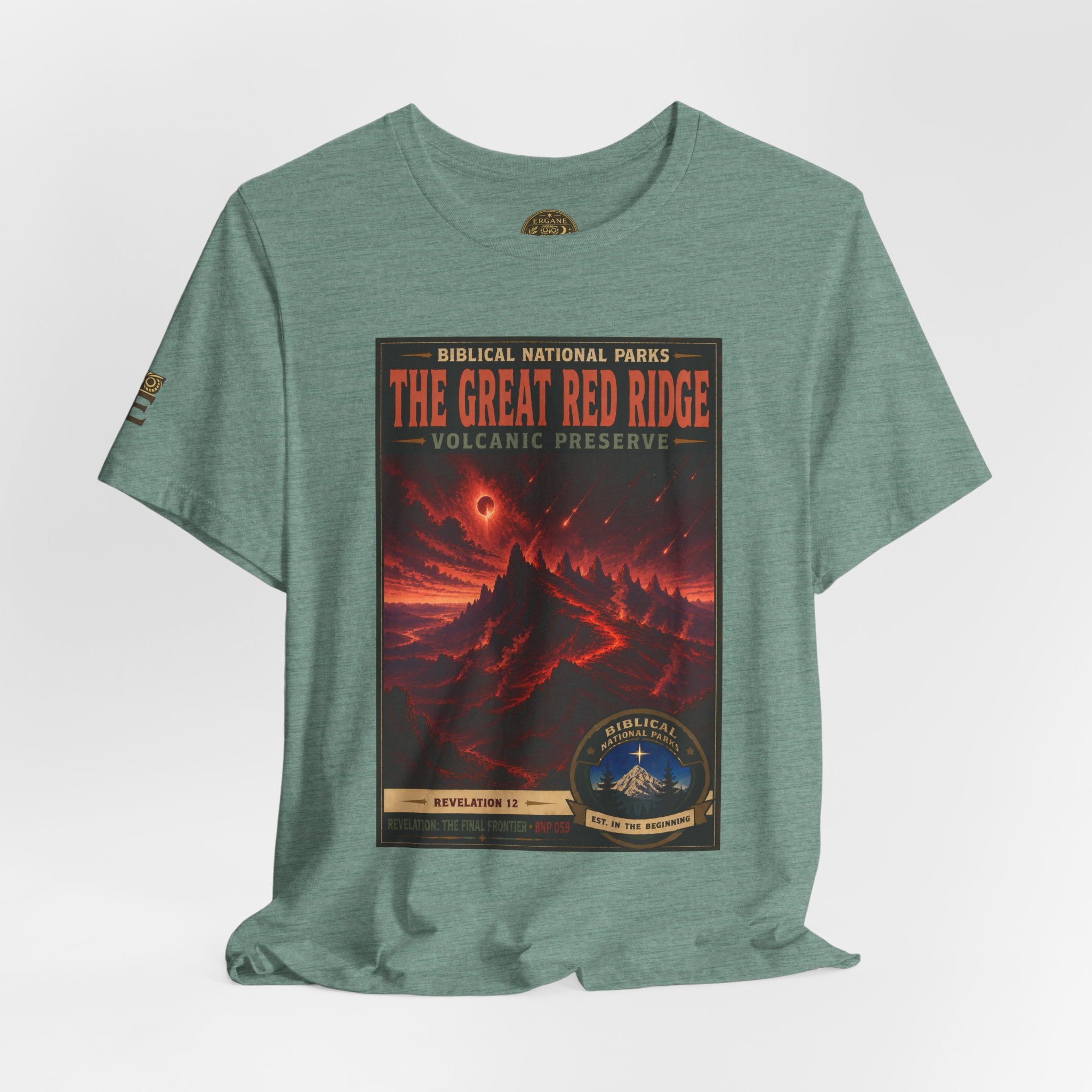 Biblical National Parks Collection X- #059/061 - Revelation: The Final Frontier | Revelation 12 | Vintage nature poster Tee | Biblical national parks graphic shirt