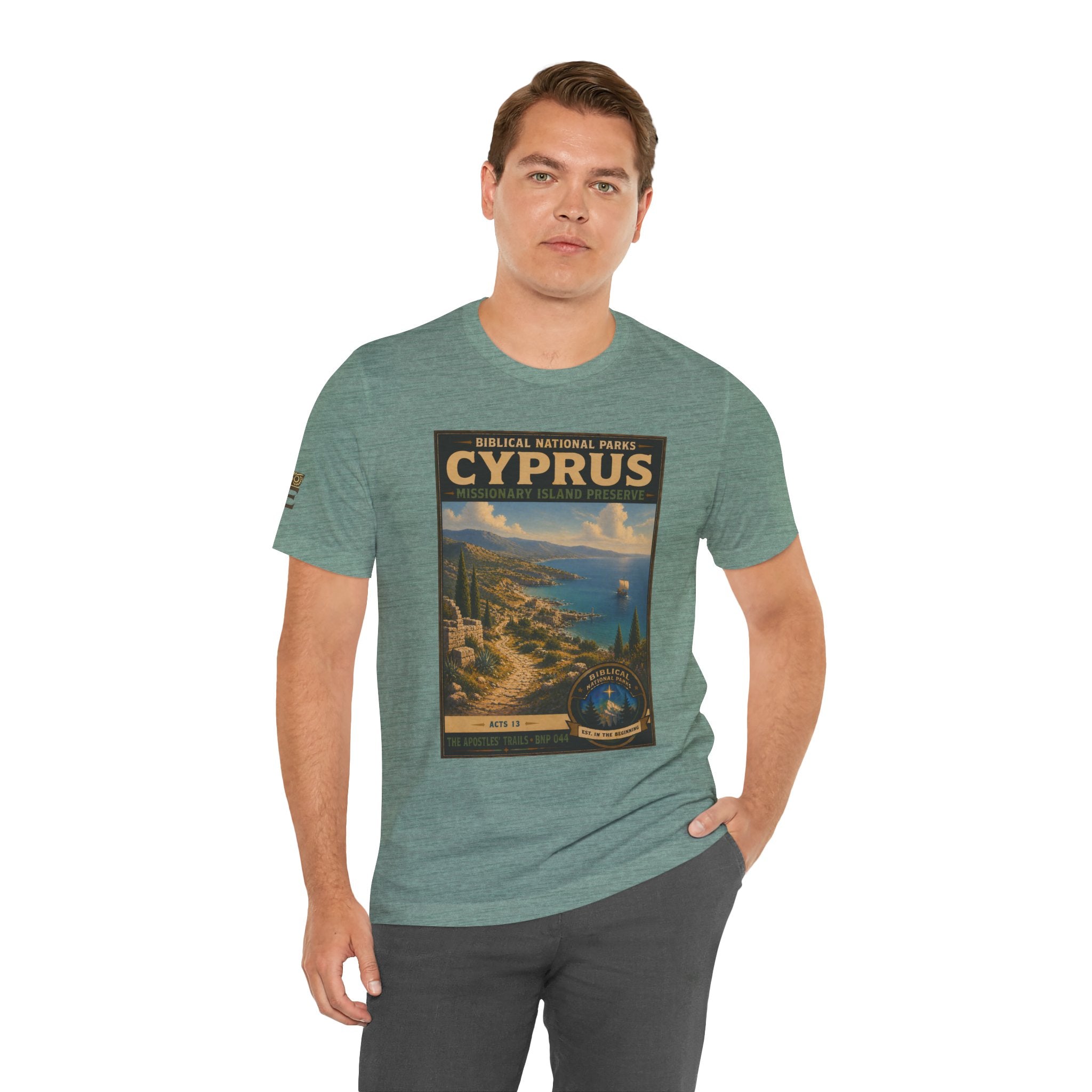 Biblical National Parks Collection VIII- The Apostles' Trails #044/049 | Acts 13 | Vintage nature poster Tee | Biblical national parks graphic shirt