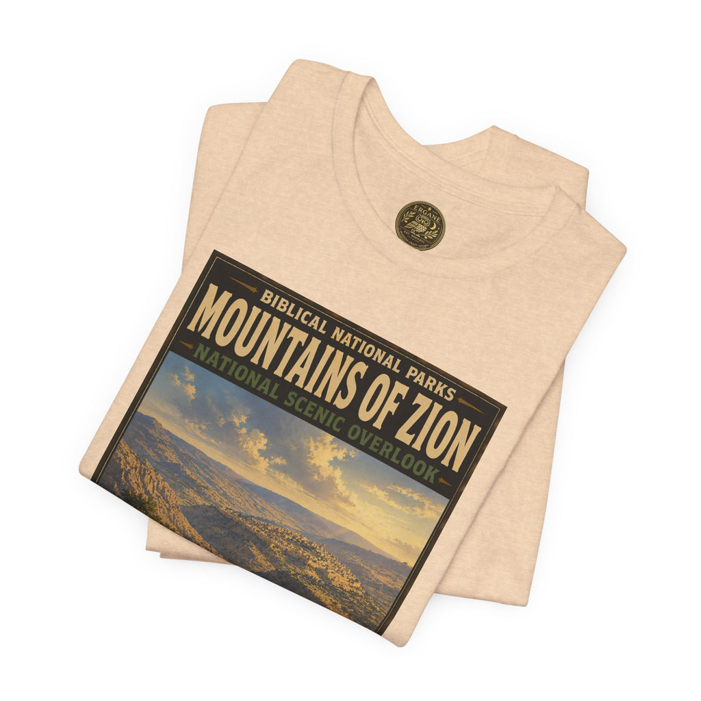 Biblical National Parks Collection IX- #053/054 -Psalms & Sacred Landscapes | Psalm 125 | Vintage nature poster Tee | Biblical national parks graphic shirt