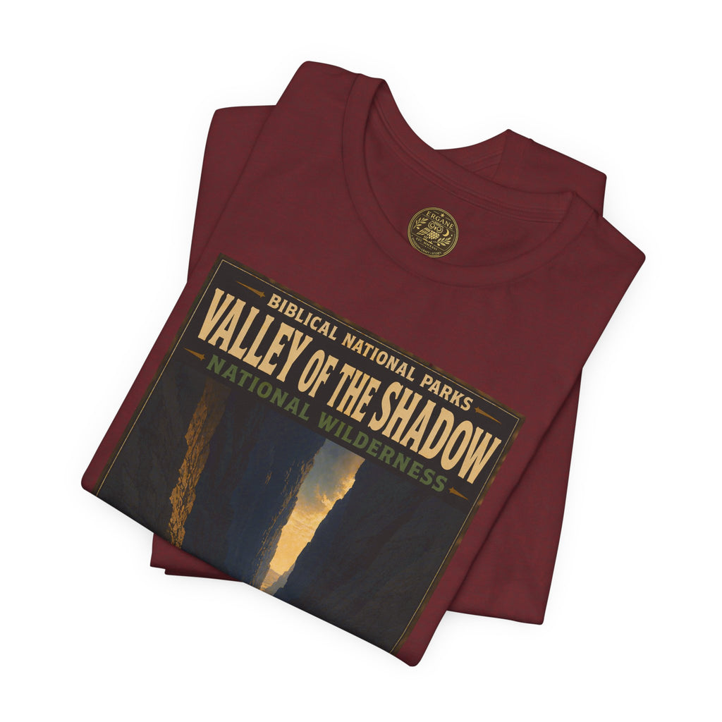 Biblical National Parks Collection IX- #052/054 -Psalms & Sacred Landscapes | Psalm 23:4 | Vintage nature poster Tee | Biblical national parks graphic shirt