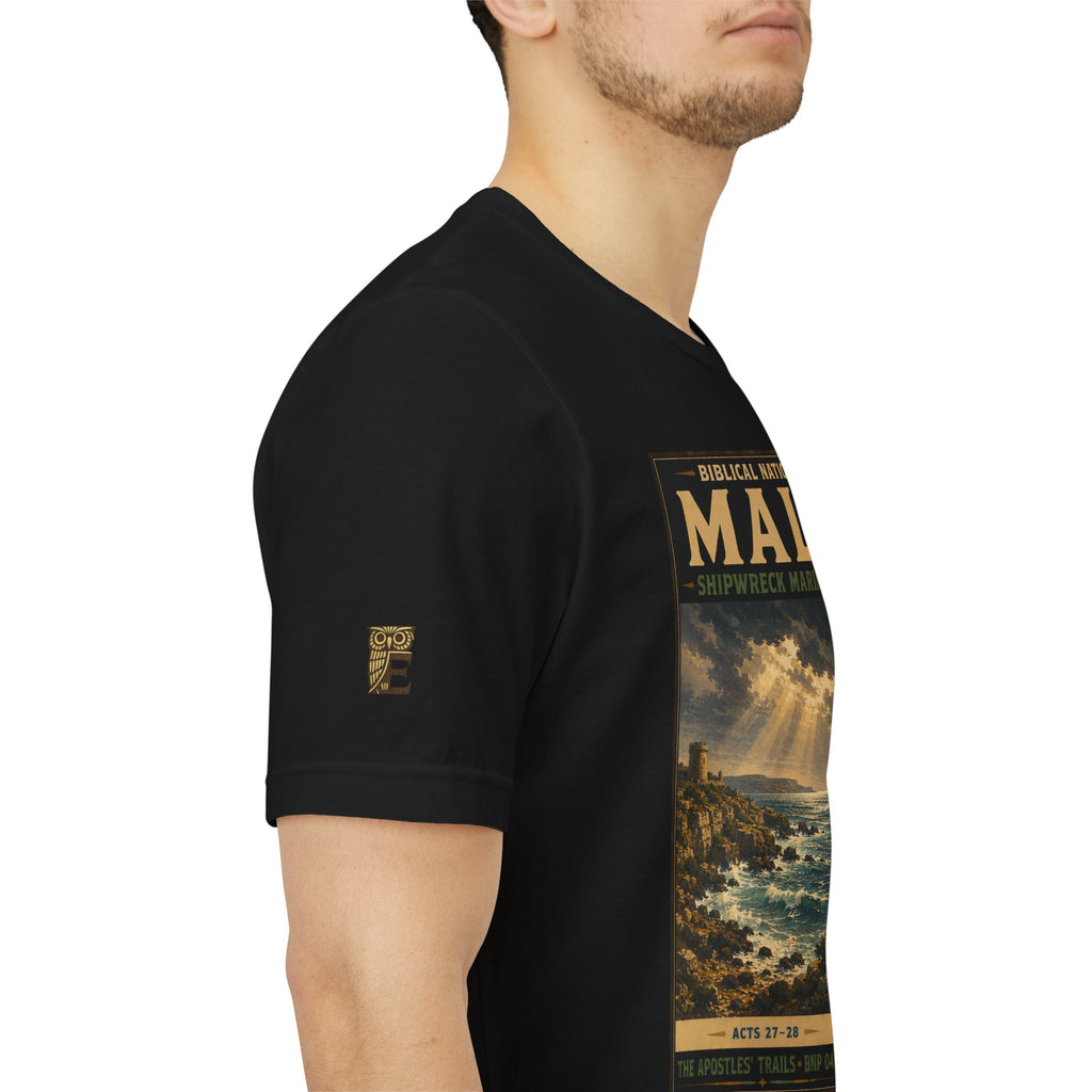 Biblical National Parks Collection VIII- The Apostles' Trails #049/049 | Acts 27-28 | Vintage nature poster Tee | Biblical national parks graphic shirt