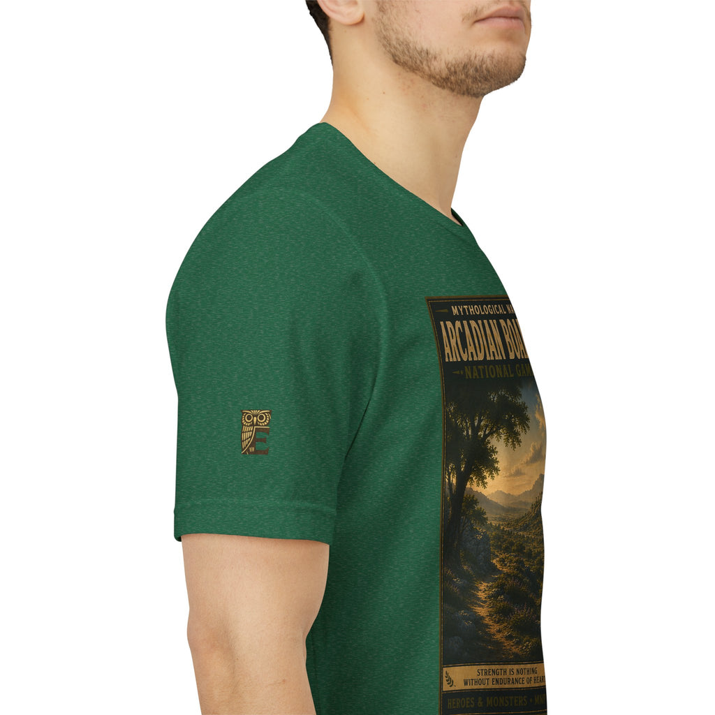 Mythological National Parks Collection III- #024-028 - Heros & Monsters | Vintage nature poster Tee | Mythological National Parks graphic shirt