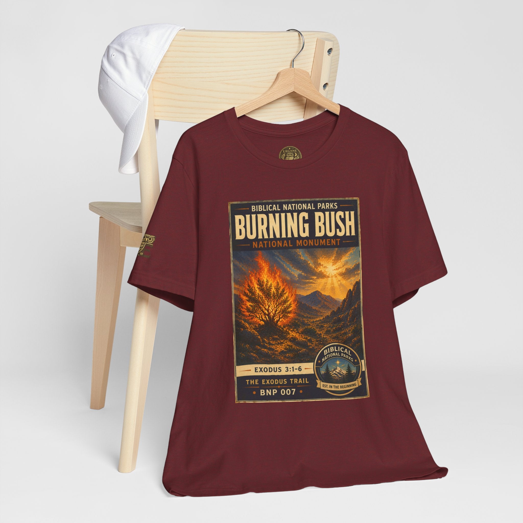 Biblical National Parks Collection II- The Exodus Trail #007/013 Exodus 3: 1-6 | Vintage nature poster Tee | Biblical national parks graphic shirt