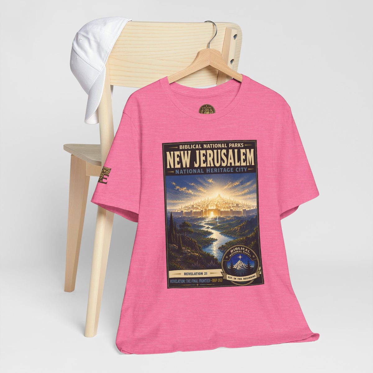 Biblical National Parks Collection X- #060/061 - Revelation: The Final Frontier | Revelation 21 | Vintage nature poster Tee | Biblical national parks graphic shirt 2