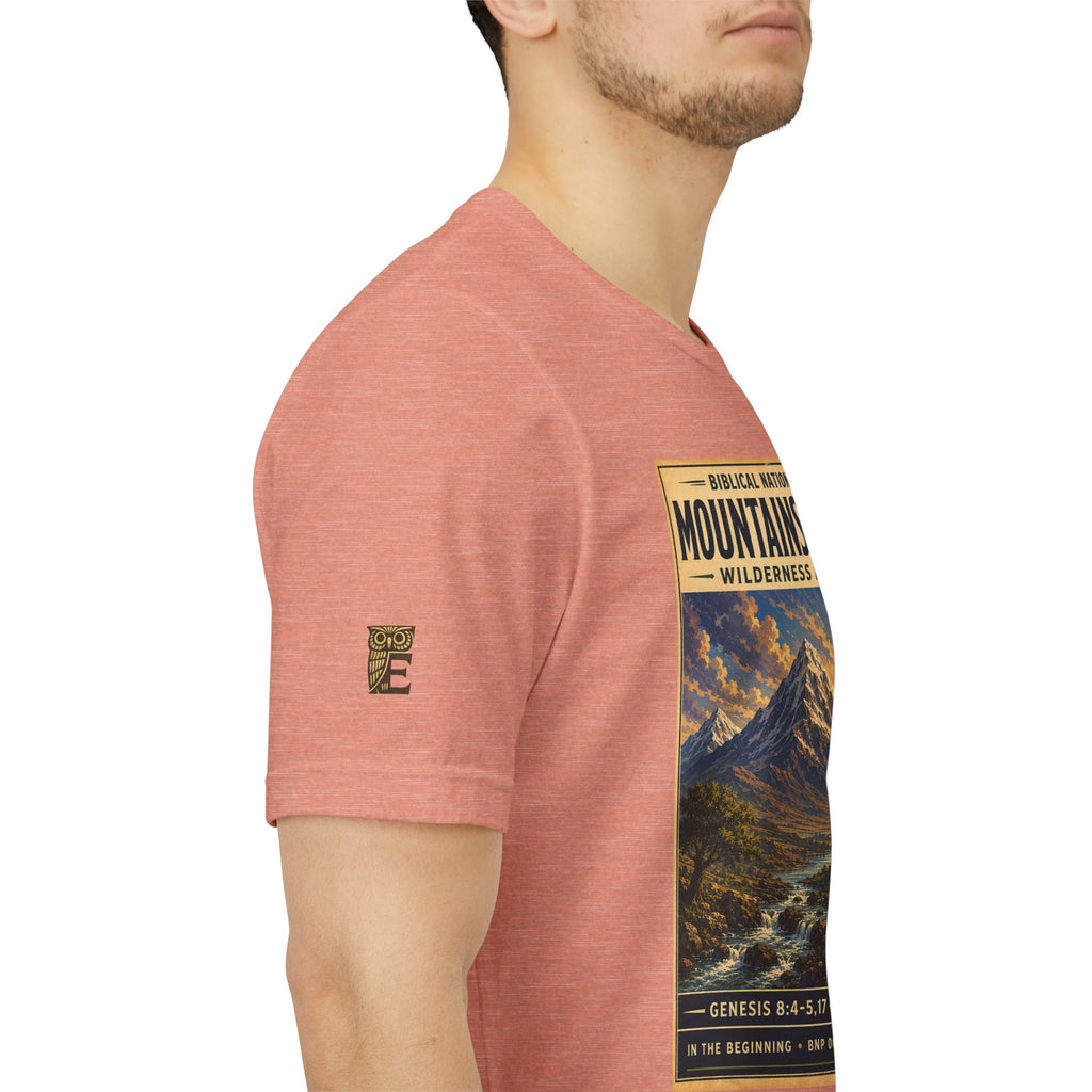 Biblical National Parks Collection I- In The Beginning #004/006 Genesis 8:4-5,17 | Vintage nature poster Tee | Biblical national parks graphic shirt