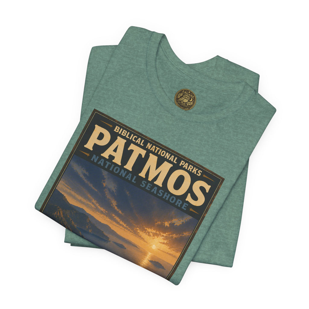 Biblical National Parks Collection X- #055/061 - Revelation: The Final Frontier | Revelation 1 | Vintage nature poster Tee | Biblical national parks graphic shirt