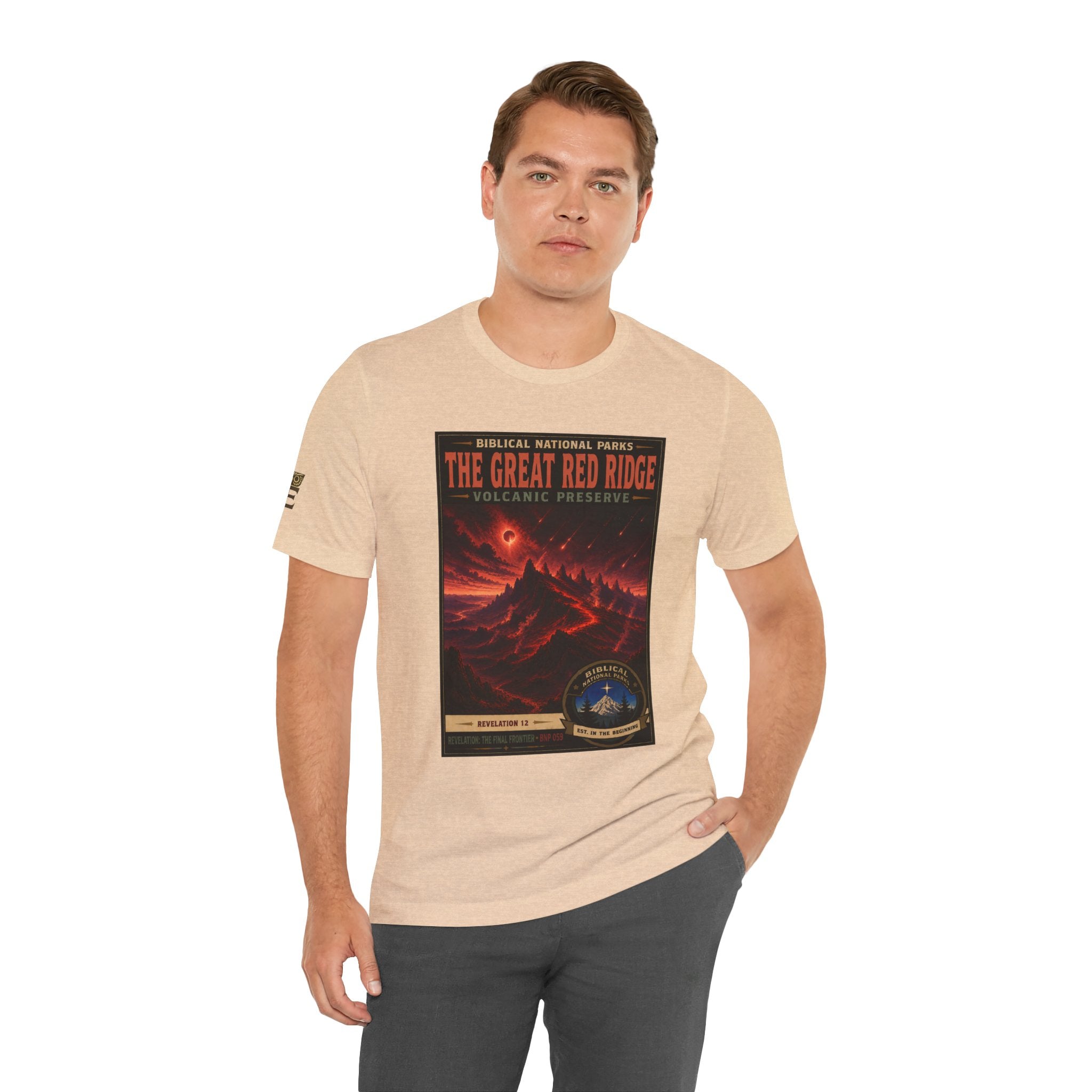 Biblical National Parks Collection X- #059/061 - Revelation: The Final Frontier | Revelation 12 | Vintage nature poster Tee | Biblical national parks graphic shirt