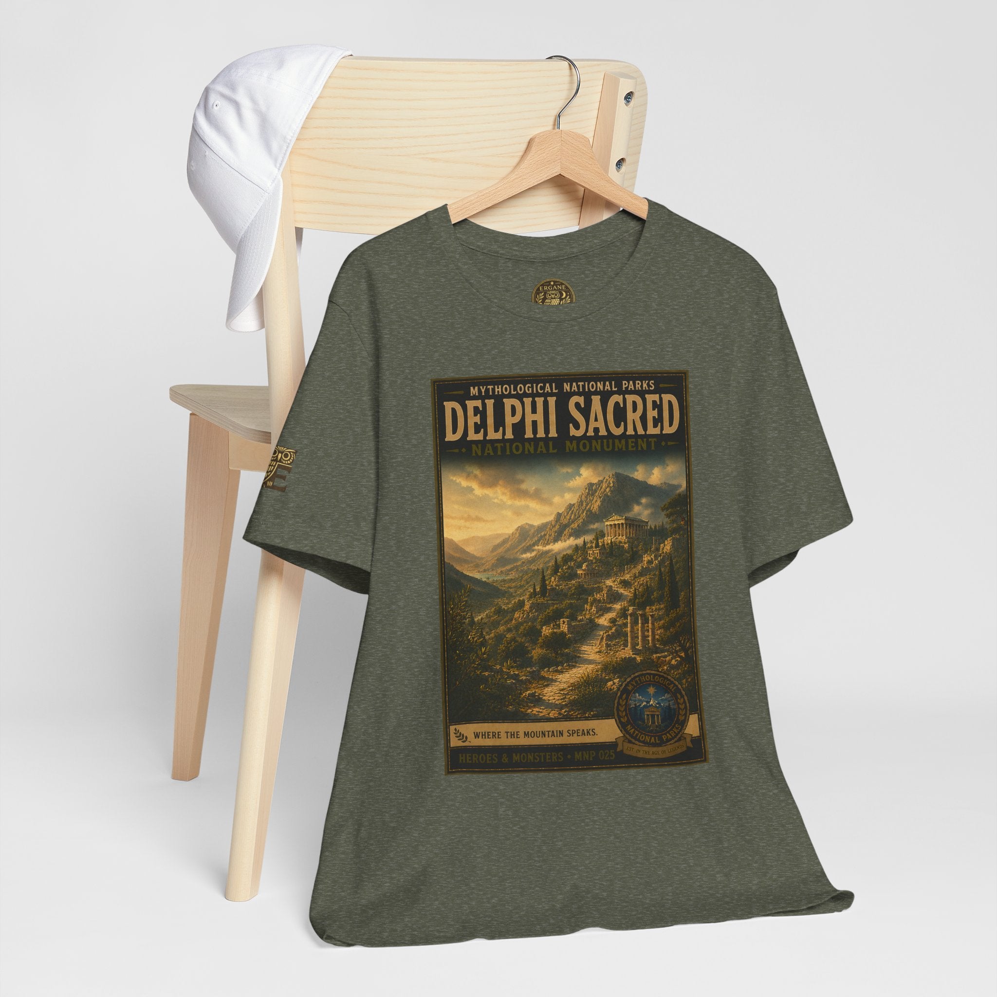 Mythological National Parks Collection III- #025-028 - Heros & Monsters | Vintage nature poster Tee | Mythological National Parks graphic shirt