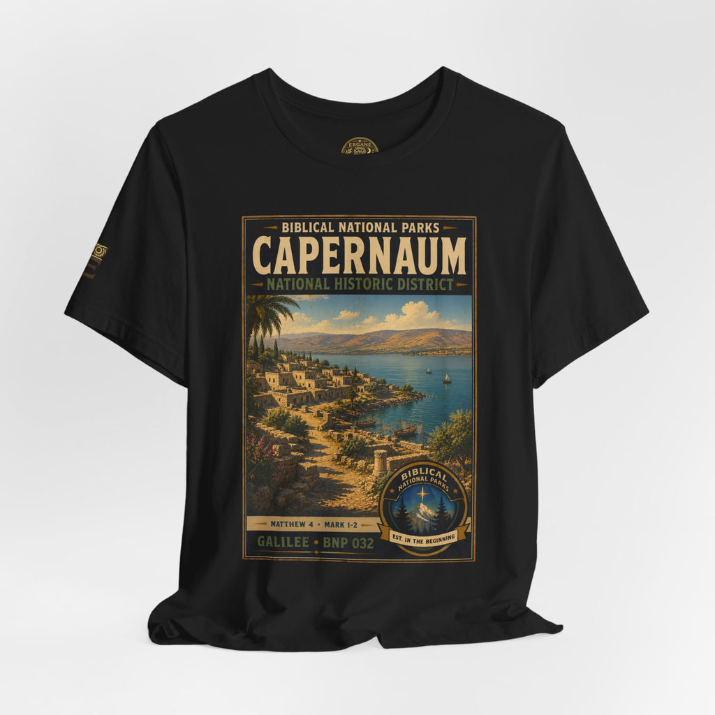 Biblical National Parks Collection VI- Galilee #032/035 Matthew 4 & Mark 1-2 | Vintage nature poster Tee | Biblical national parks graphic shirt