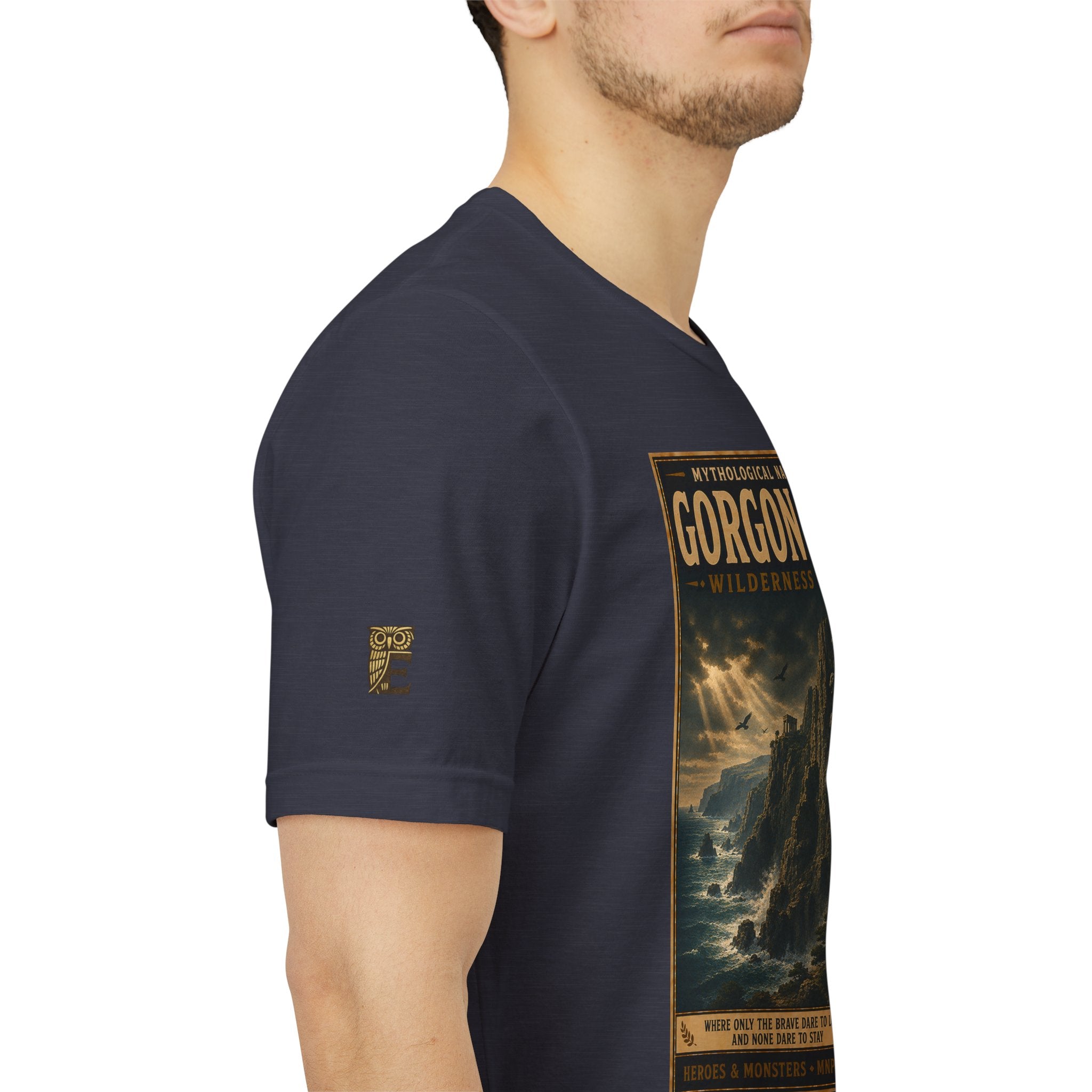 Mythological National Parks Collection III- #019-028 - Heros & Monsters | Vintage nature poster Tee | Mythological National Parks graphic shirt