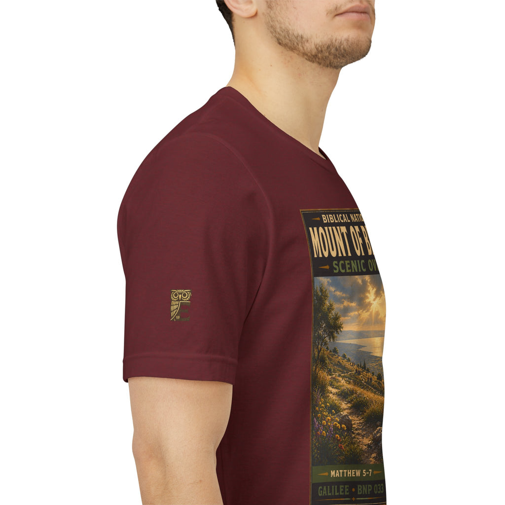 Biblical National Parks Collection VI- Galilee #033/035 Matthew 5-7 | Vintage nature poster Tee | Biblical national parks graphic shirt