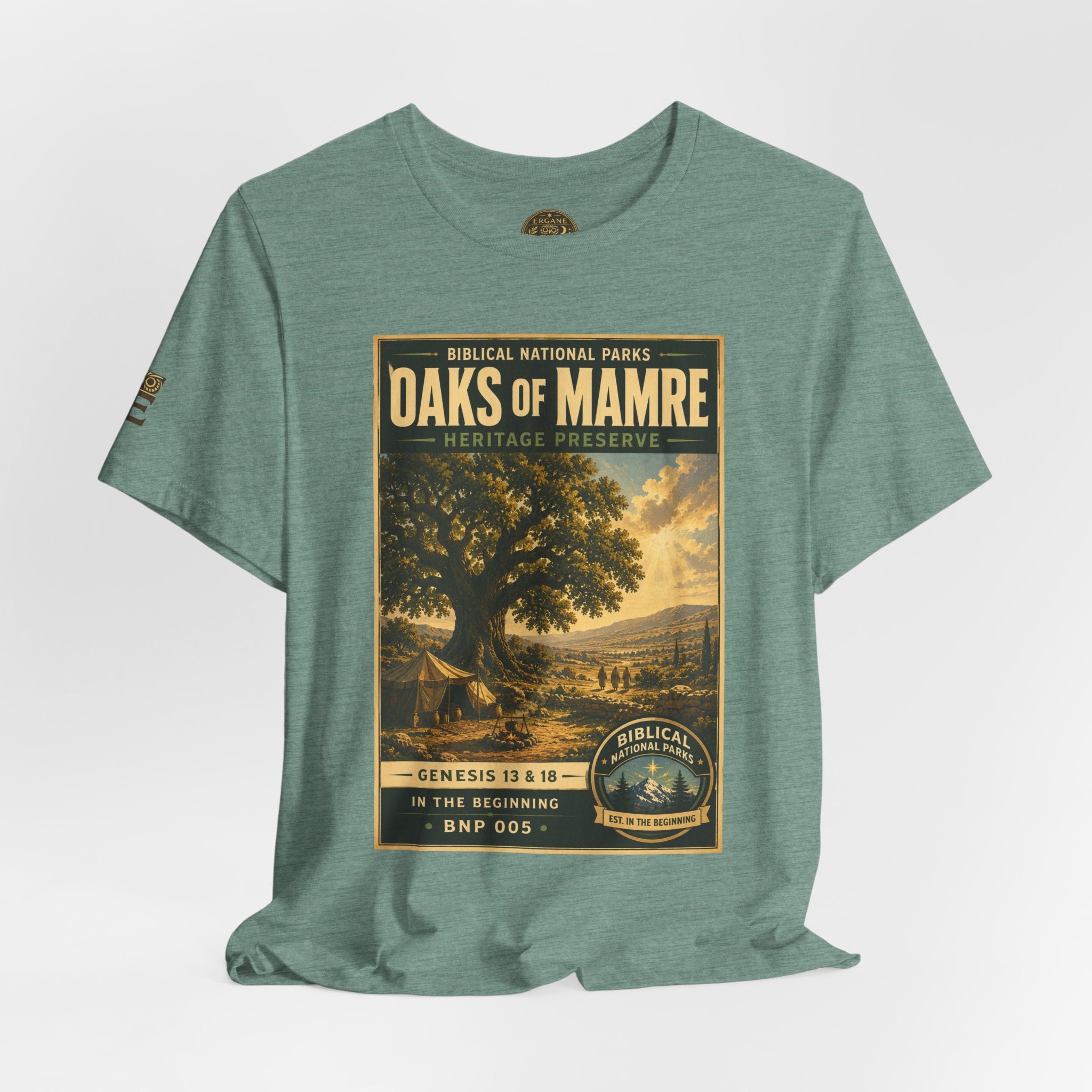 Biblical National Parks Collection I- In The Beginning #005/006 Genesis 13 & 18 | Vintage nature poster Tee | Biblical national parks graphic shirt