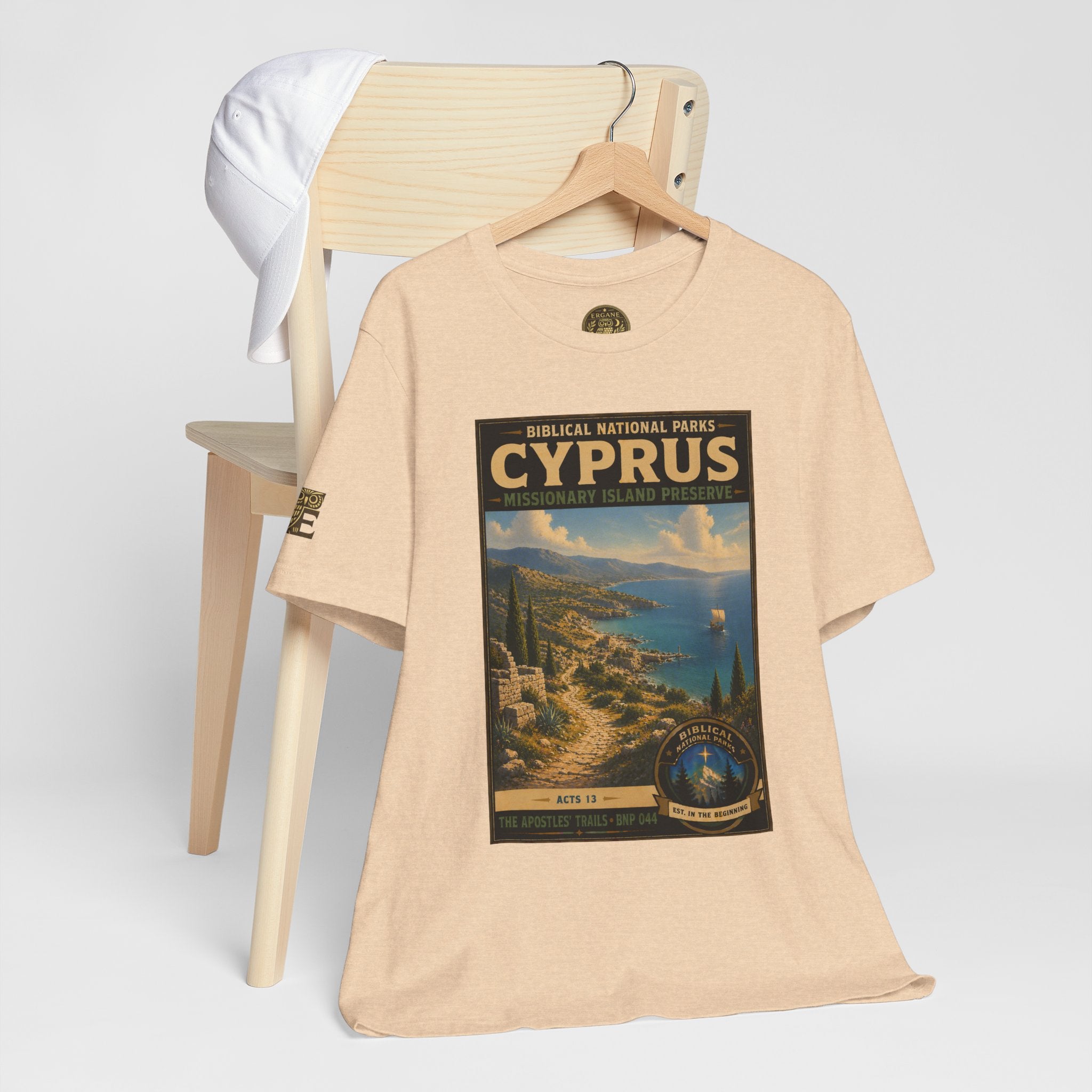 Biblical National Parks Collection VIII- The Apostles' Trails #044/049 | Acts 13 | Vintage nature poster Tee | Biblical national parks graphic shirt