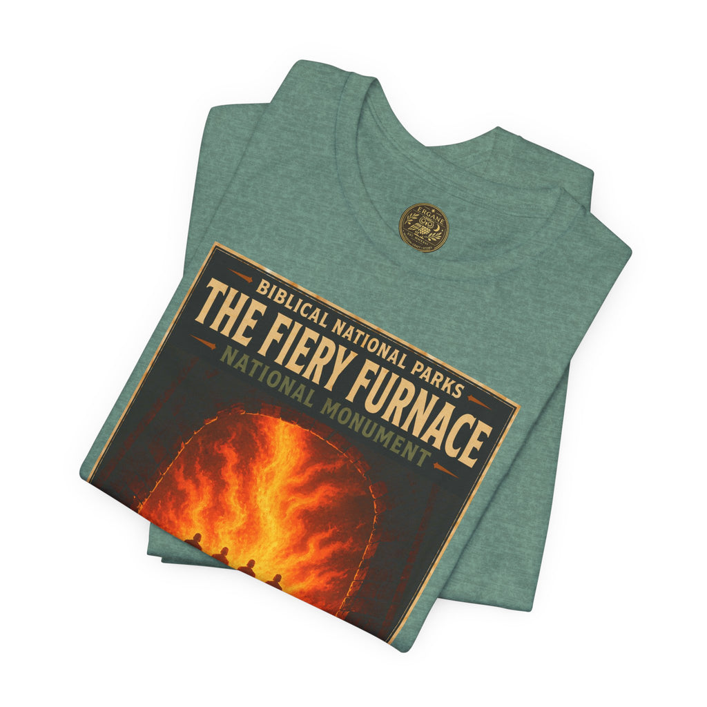 Biblical National Parks Collection V- Prophets & Wonders #028/030 Daniel 3 | Vintage nature poster Tee | Biblical national parks graphic shirt