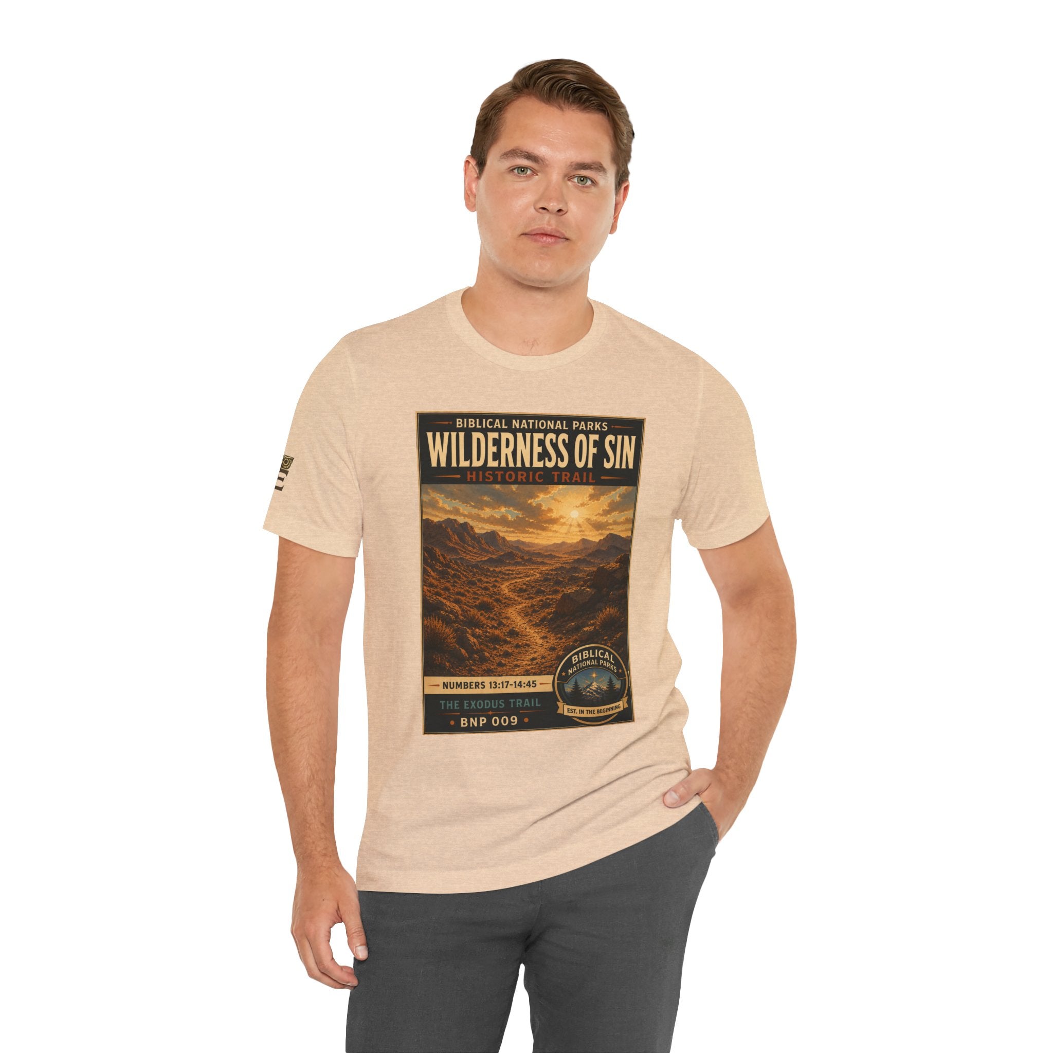 Biblical National Parks Collection II- The Exodus Trail #009/013 Exodus 13: 17 - 14:45 | Vintage nature poster Tee | Biblical national parks graphic shirt