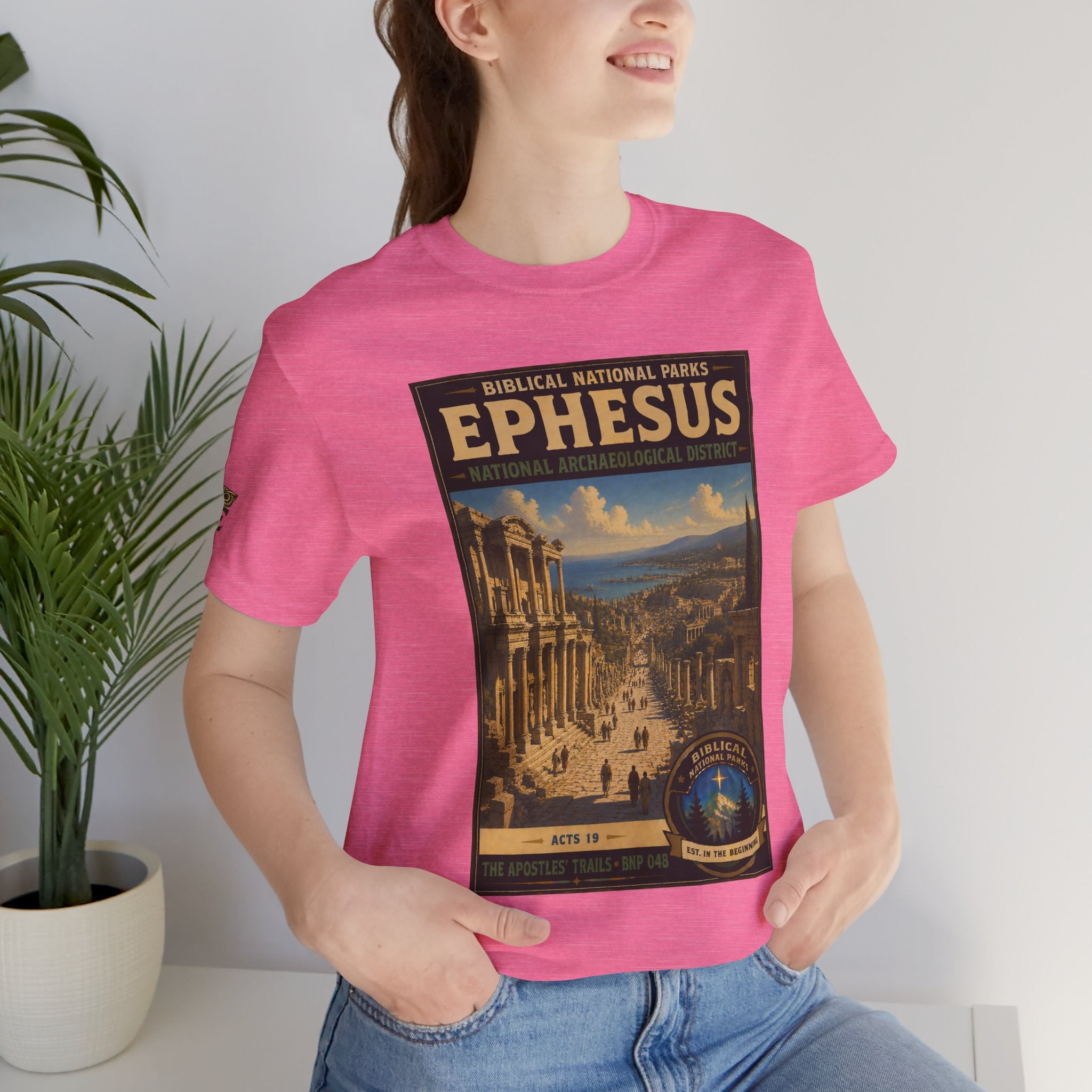 Biblical National Parks Collection VIII- The Apostles' Trails #048/049 | Acts 19 | Vintage nature poster Tee | Biblical national parks graphic shirt