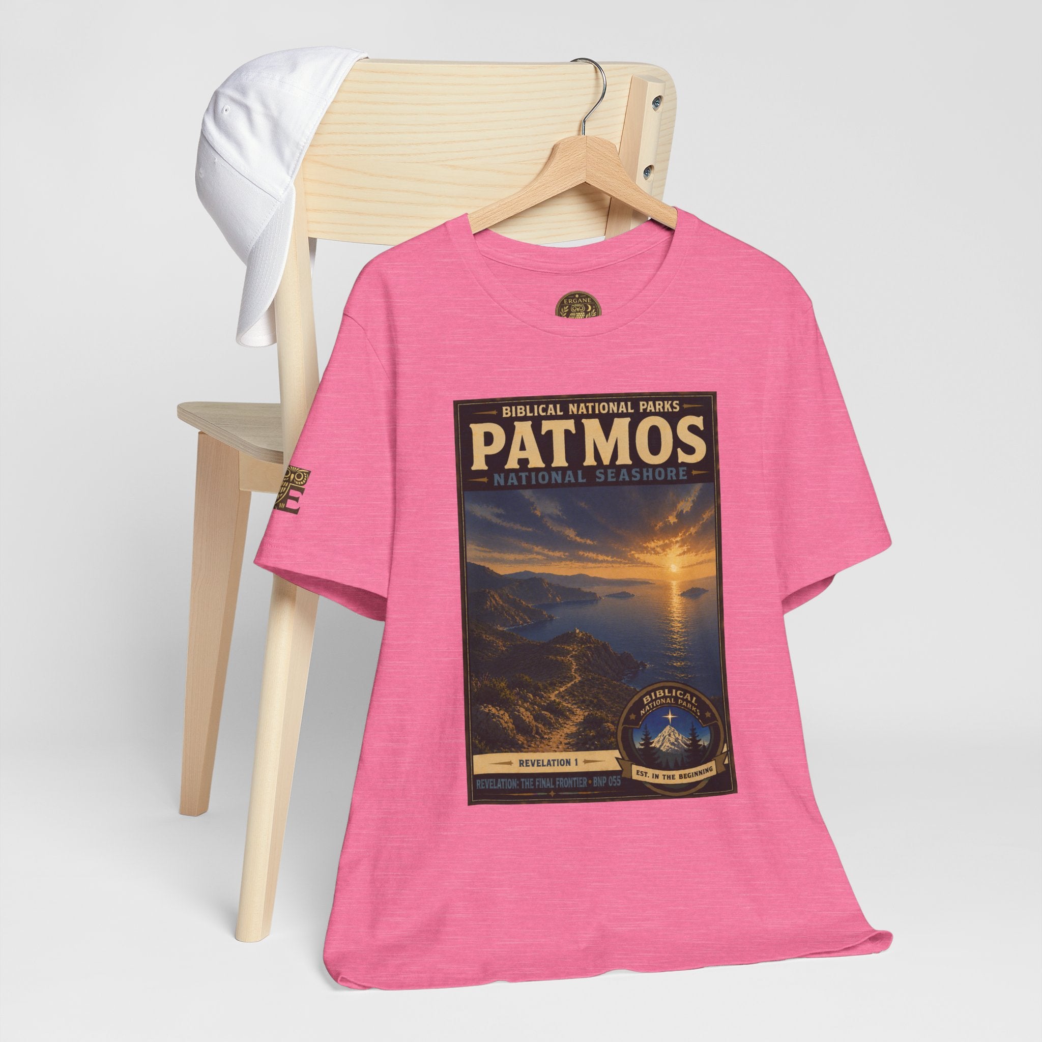 Biblical National Parks Collection X- #055/061 - Revelation: The Final Frontier | Revelation 1 | Vintage nature poster Tee | Biblical national parks graphic shirt